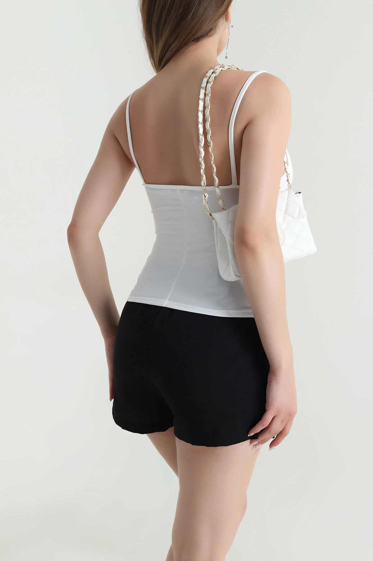 Beyaz İp Askılı Sandy Kadın Bluz 476482