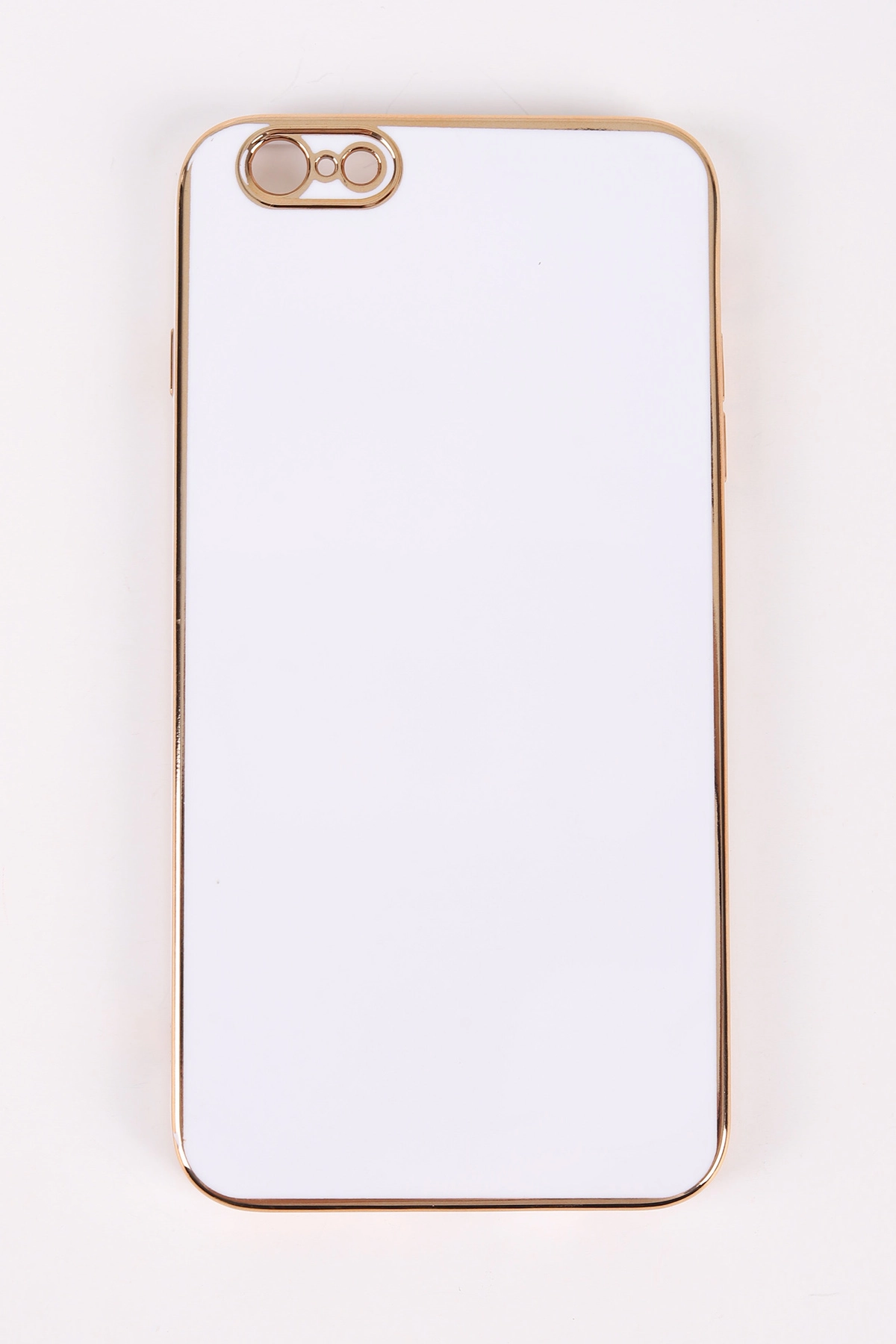 Beyaz İphone 6 Plus Uyumlu Kamera Korumalı Tpu Silikon Telefon Kılıfı 467016