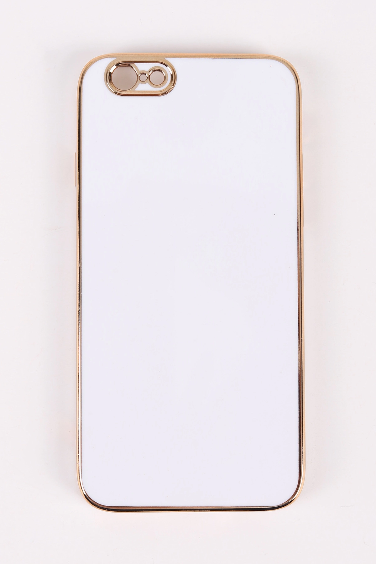 Beyaz İphone 6 Uyumlu Kamera Korumalı Tpu Silikon Telefon Kılıfı 467019