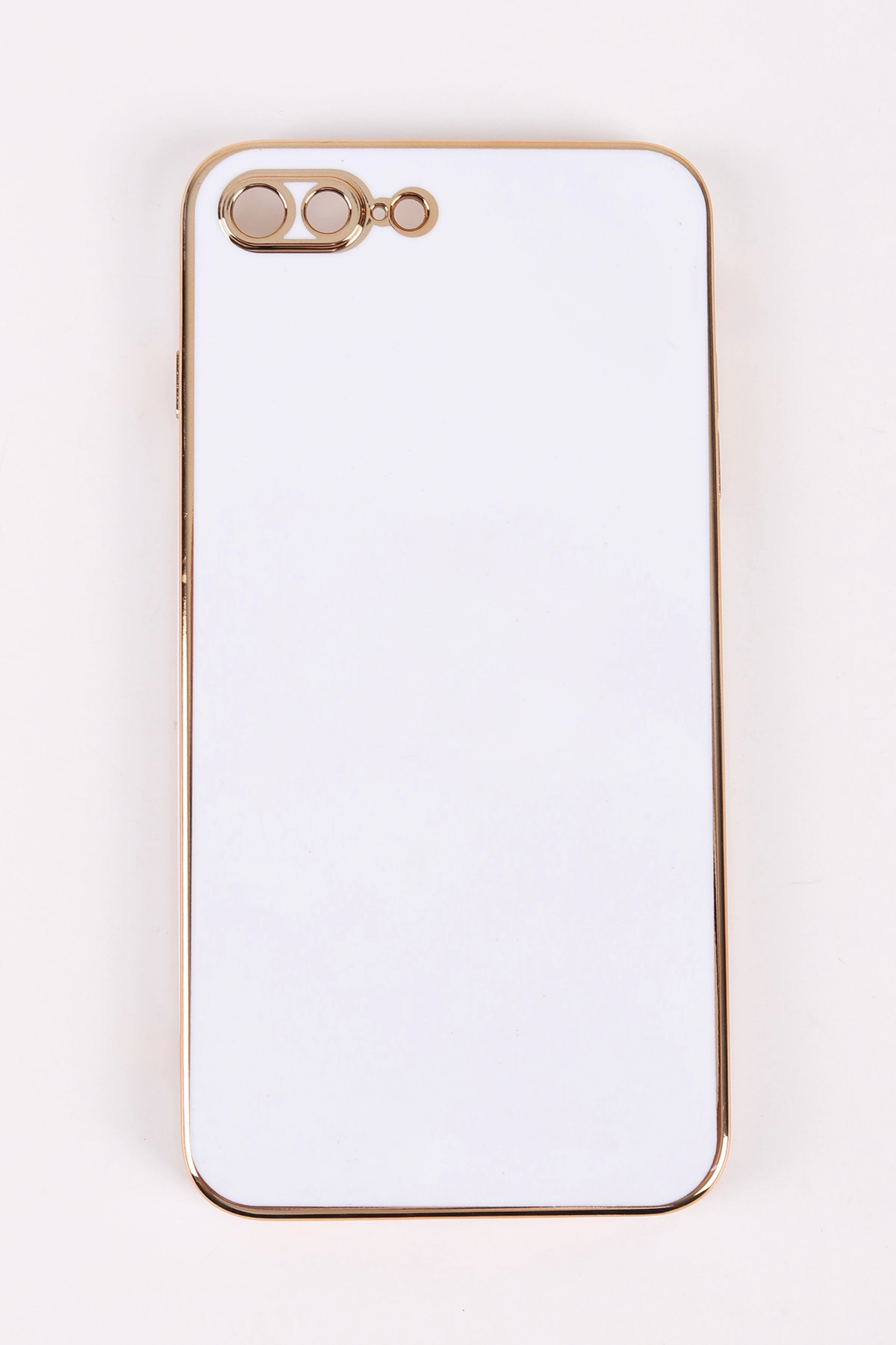 Beyaz İphone 8 Plus Uyumlu Kamera Korumalı Tpu Silikon Telefon Kılıfı 467027