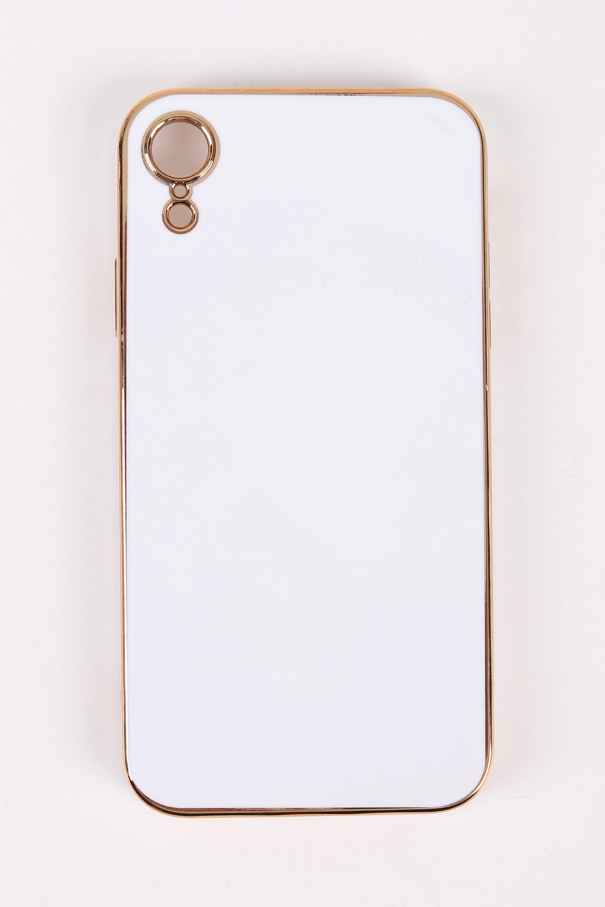 Beyaz İphone XR Uyumlu Kamera Korumalı Tpu Silikon Telefon Kılıfı 467028