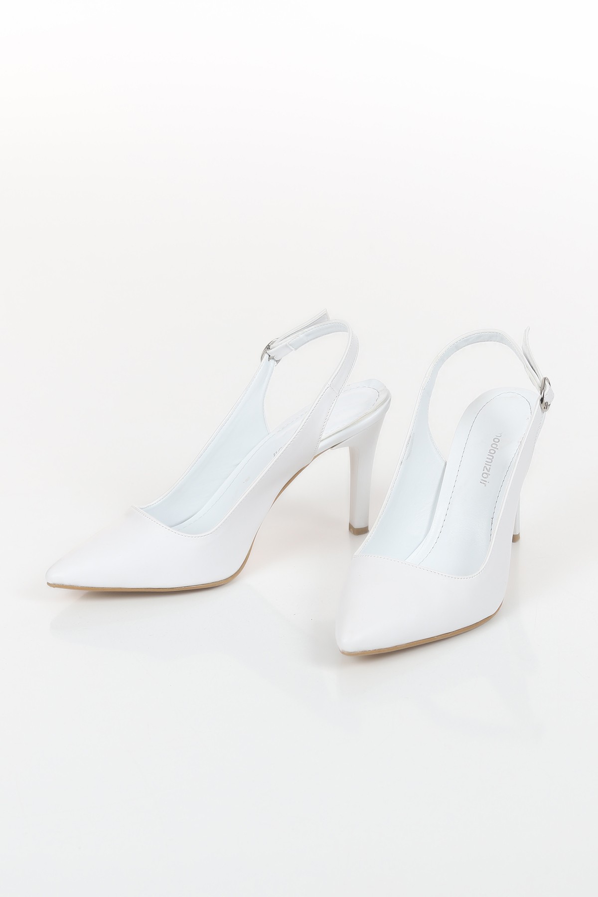 Beyaz Kemerli Topuklu Ayakkabı 118865