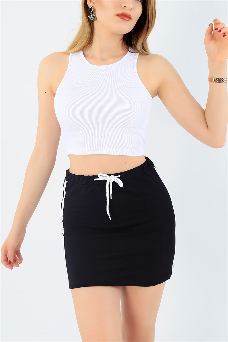Beyaz Kolsuz Kaşkorse Bayan Crop Atlet 34944