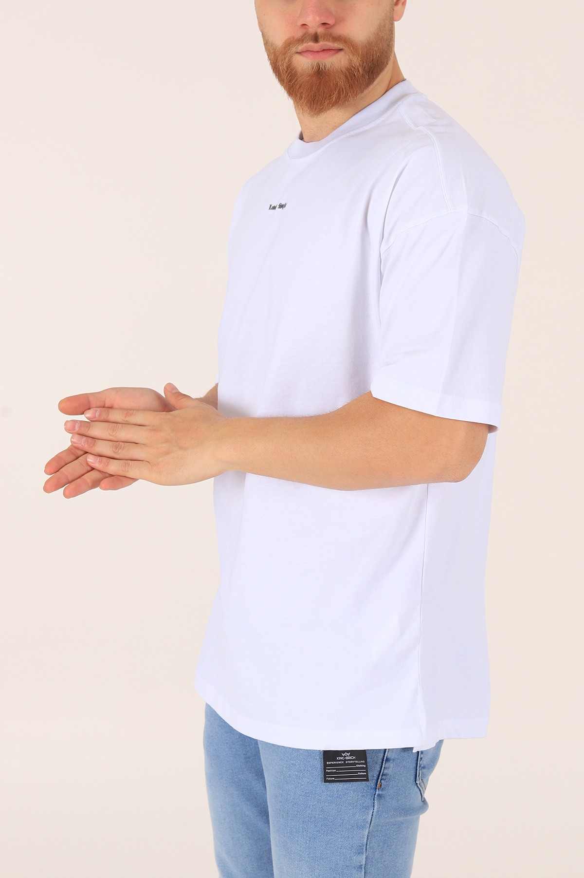 Beyaz Labish Styles Baskılı Tişört 165658
