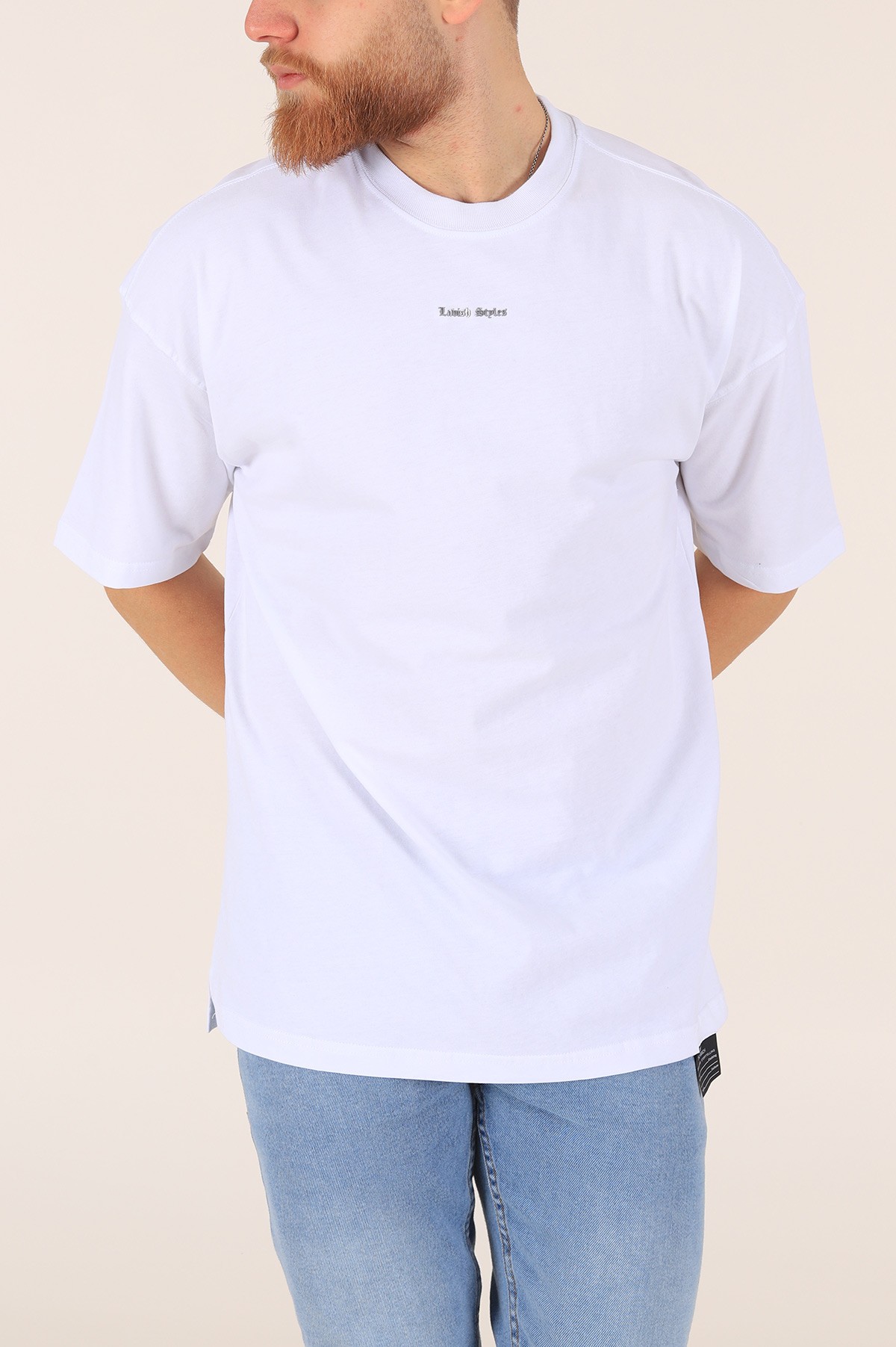 Beyaz Labish Styles Baskılı Tişört 165658