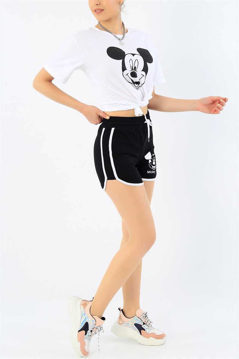 Beyaz Mickey Mouse Pijama Takımı 33218