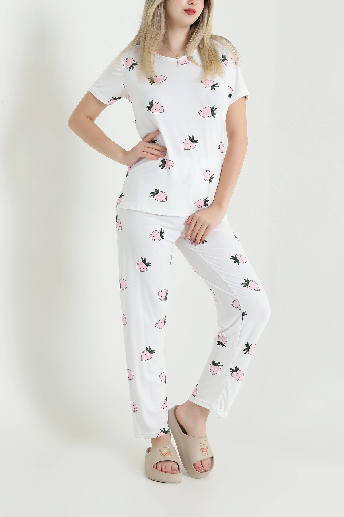 Beyaz Milan Kadın Pijama Takımı 466498