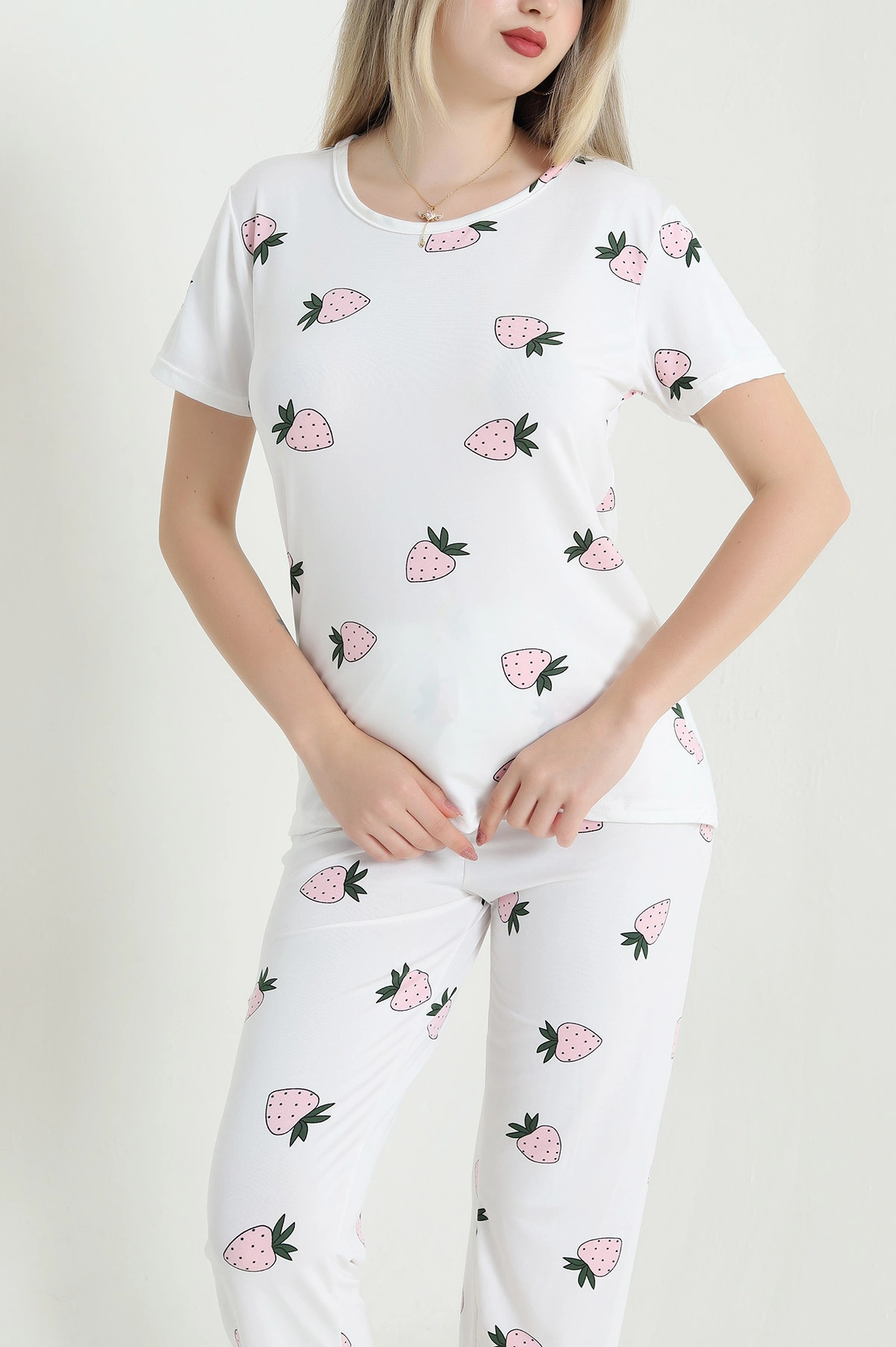 Beyaz Milan Kadın Pijama Takımı 466498