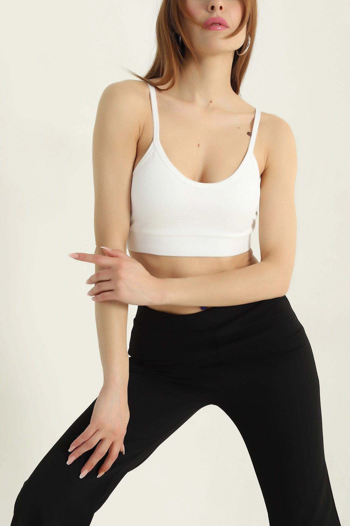 Beyaz Pedli Likralı Büstiyer 357290
