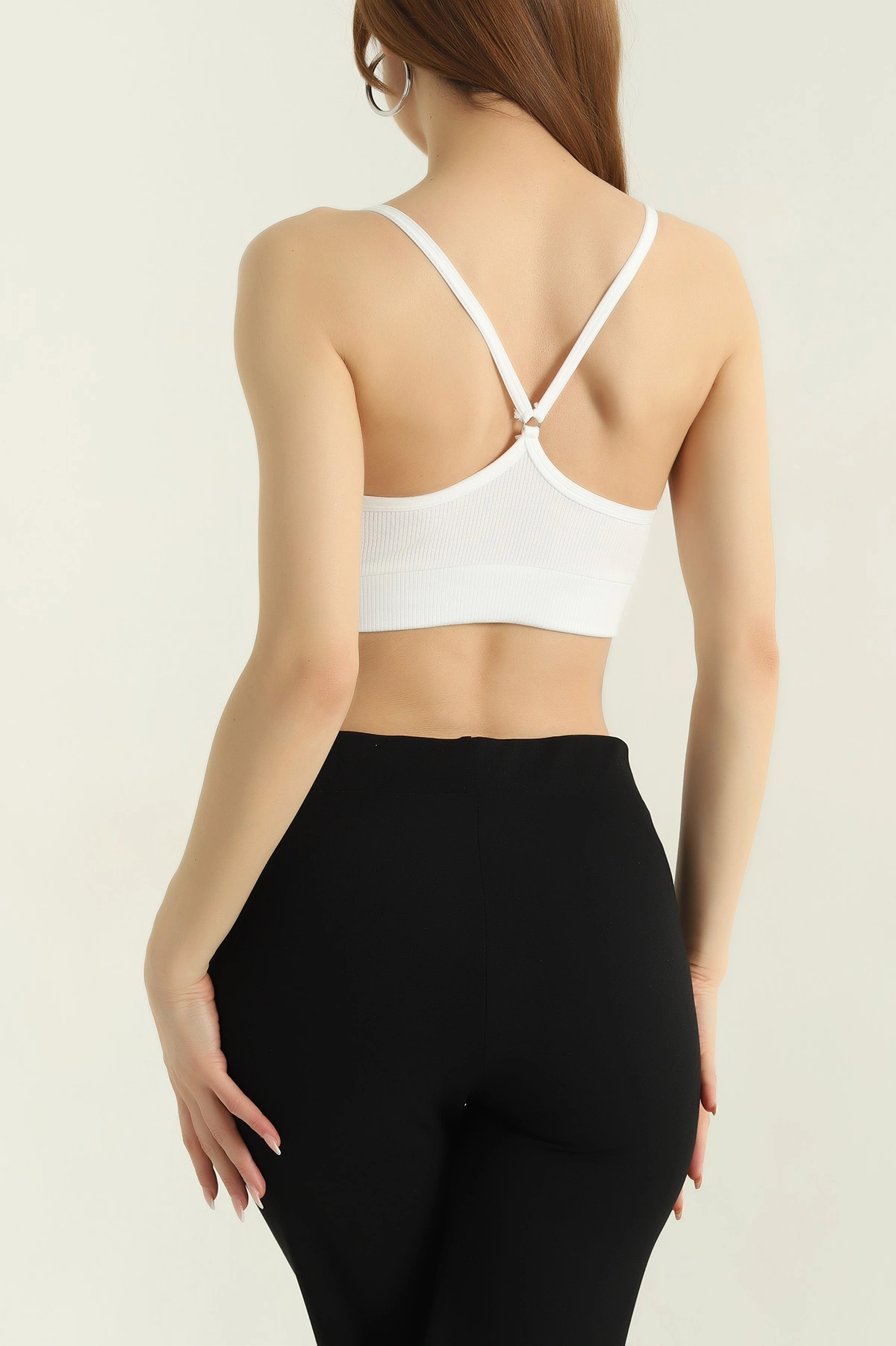 Beyaz Pedli Likralı Büstiyer 357290