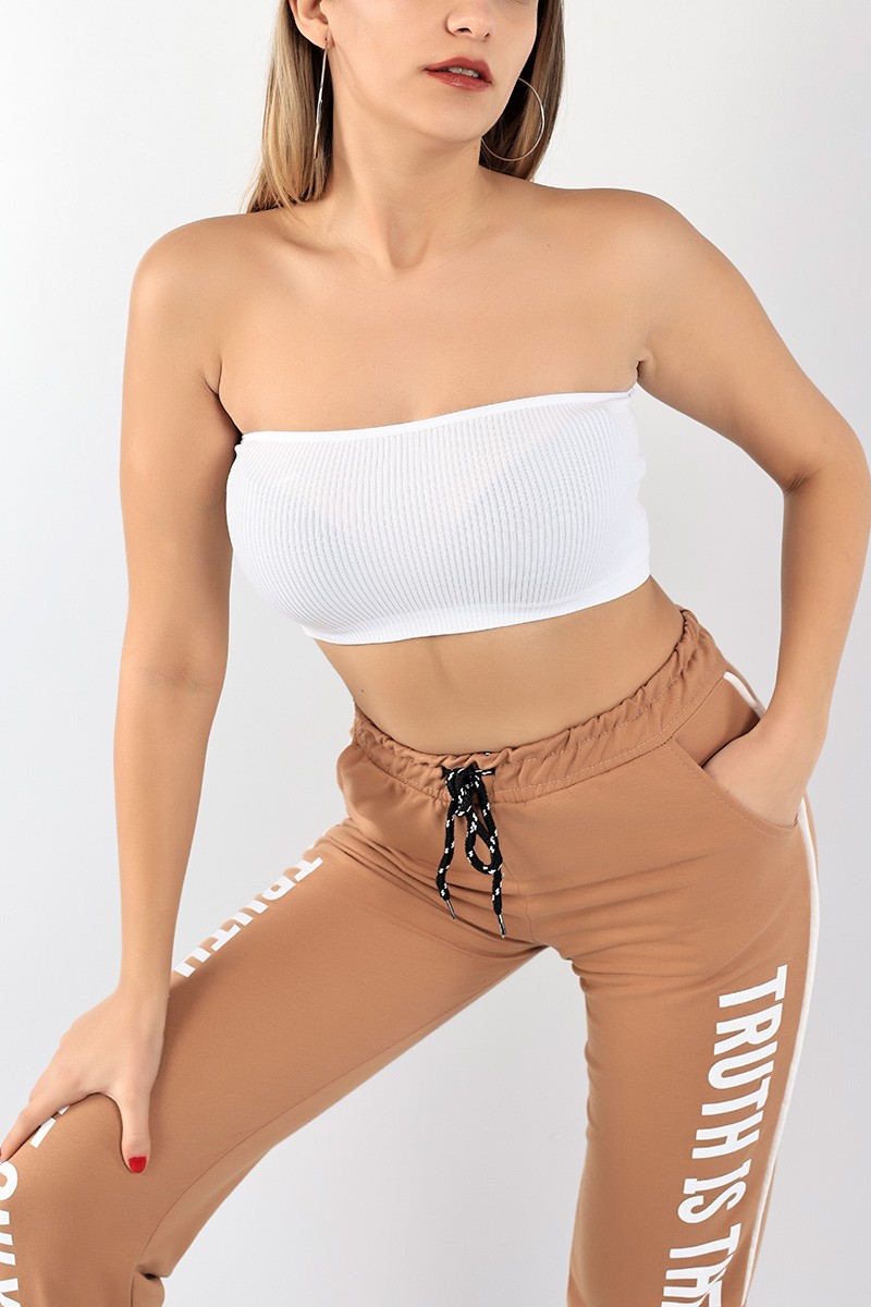 Beyaz Straplez Bandeo 97074