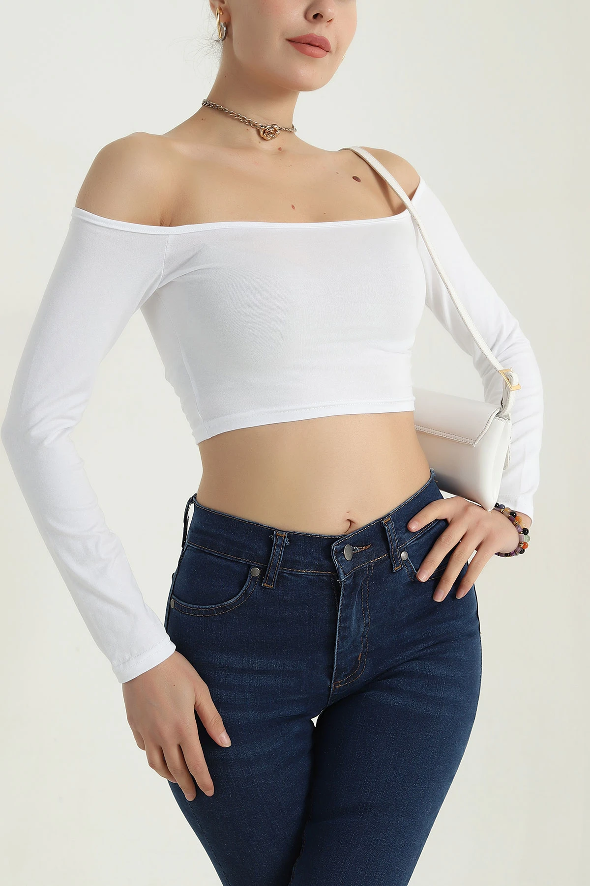 Beyaz Süprem Kadın Bluz 387609