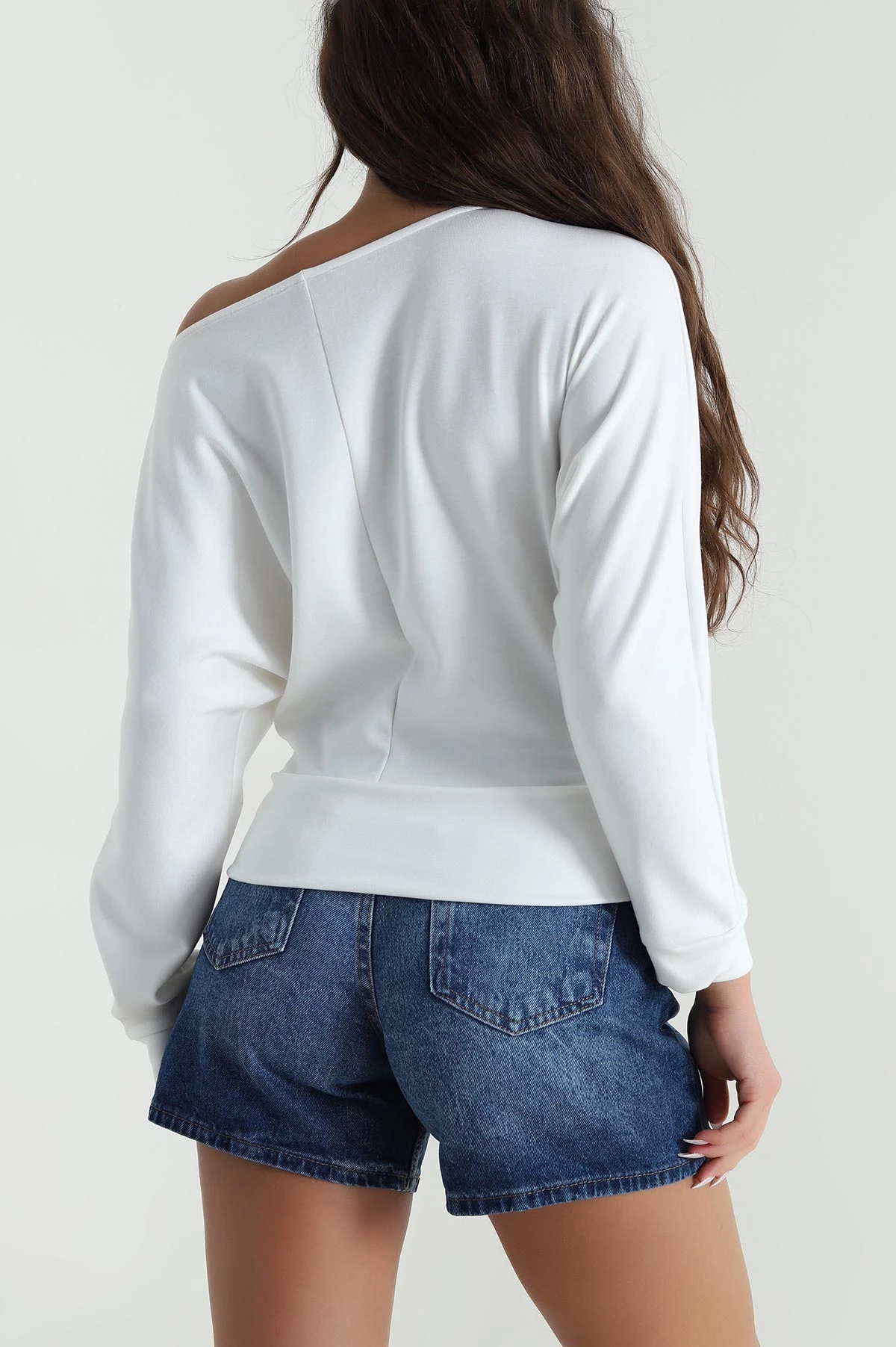 Beyaz Taşlı Oysho Kadın Bluz 485208