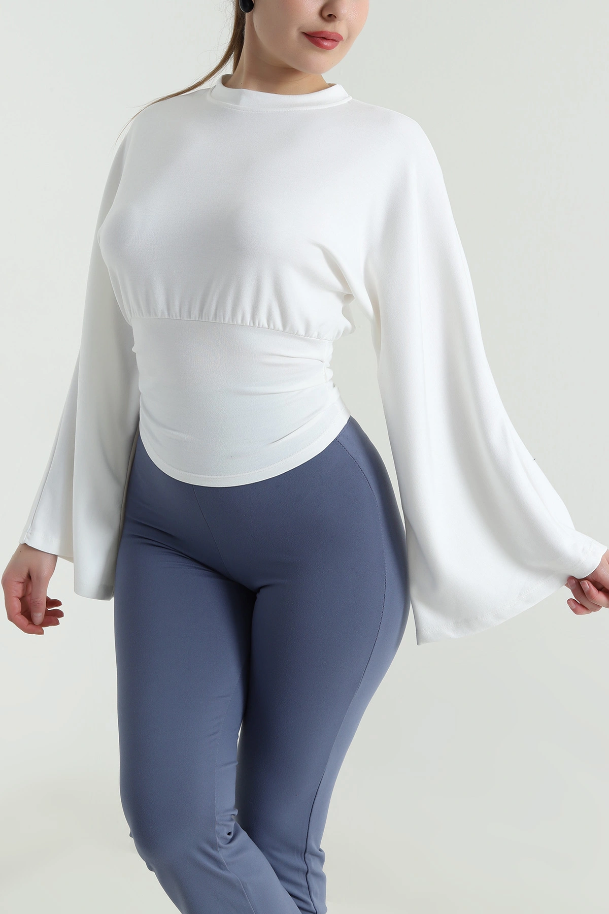 Beyaz Yeni Sezon Modal Kadın Bluz 496146