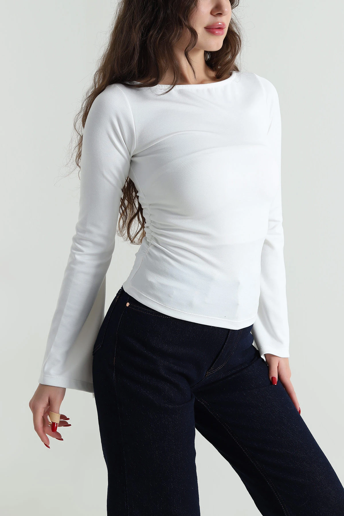 Beyaz Yeni Sezon Modal Kadın Bluz 496156