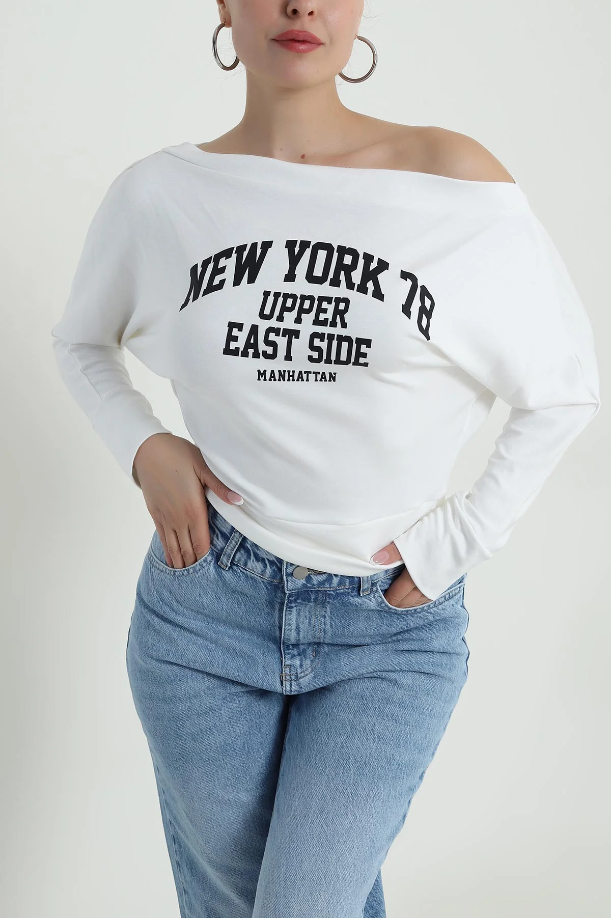 Beyaz Yeni Sezon Oysho Kadın Bluz 487119