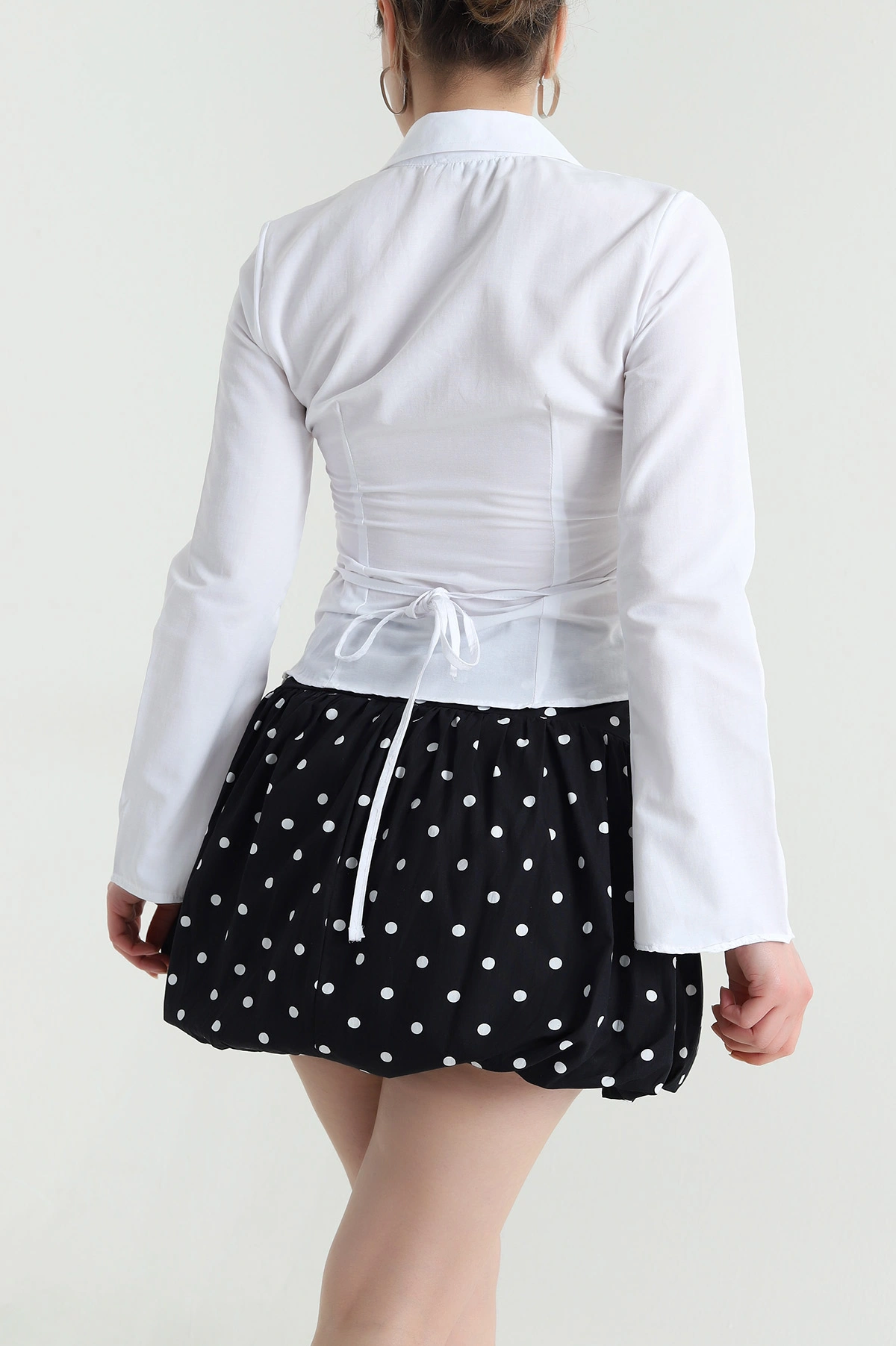 Beyaz Yeni Sezon Poplin Kadın Bluz 461394