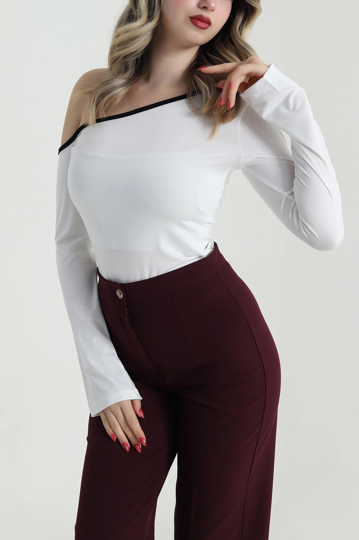 Beyaz Yeni Sezon Sandy Kadın Bluz 484897
