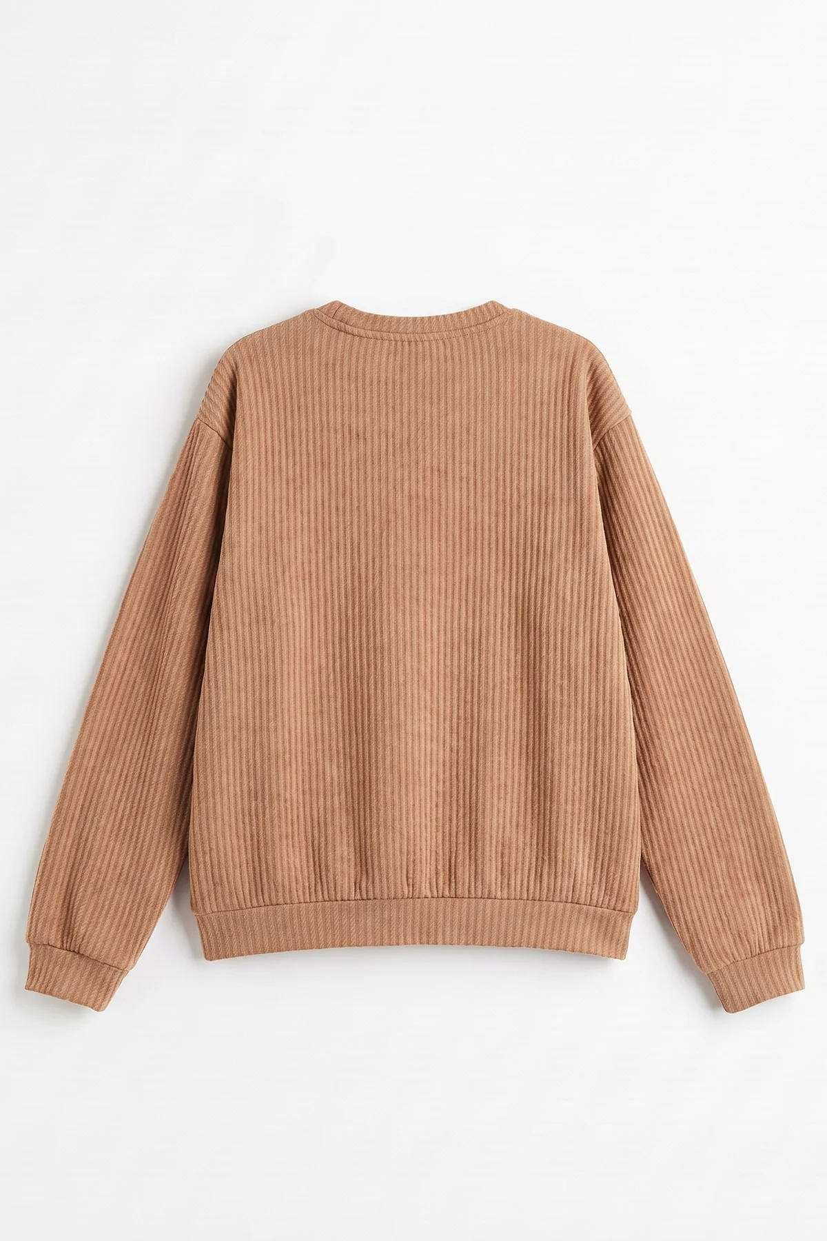 Bisküvi (13-16 Yaş) Kalp Nakışlı Kız Çocuk Sweatshirt 493778
