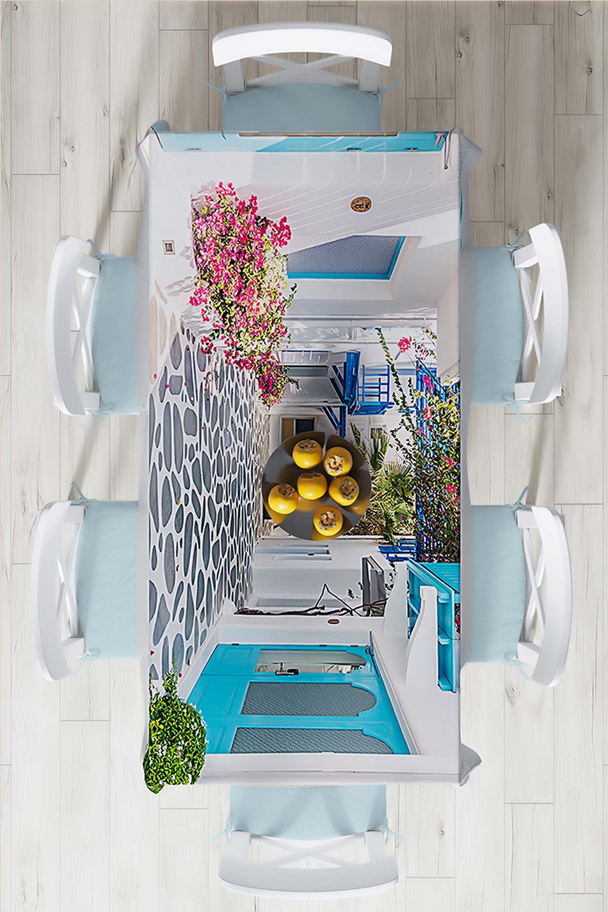 140x220 Dijital Baskılı Mordern  Masa Örtüsü 219005