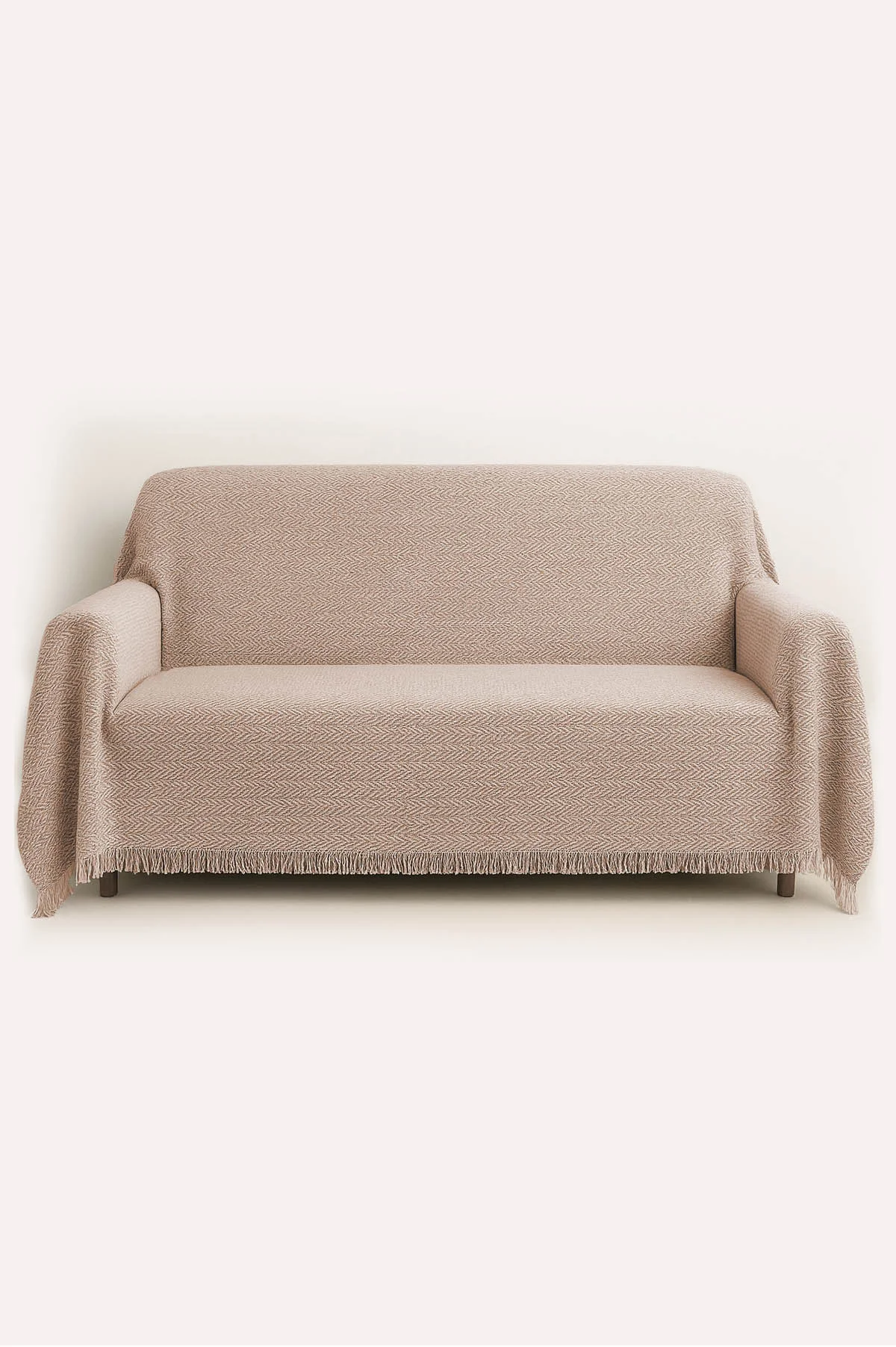 Bisküvi 170x210 Çok Amaçlı Püsküllü Koltuk Örtüsü 257661