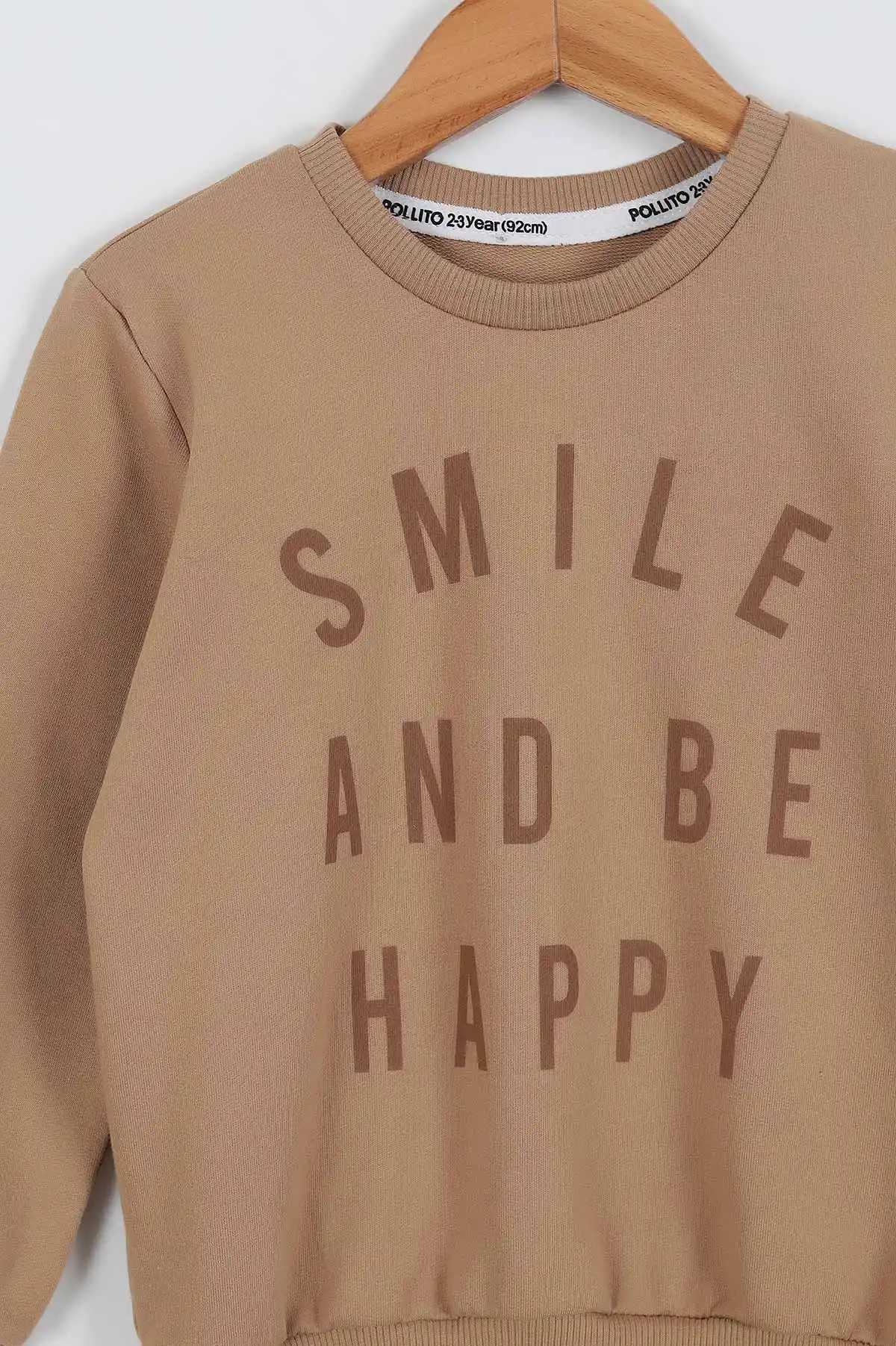 Bisküvi (2-5 Yaş) Smile Baskılı Taytlı Kız Çocuk Takım 337074