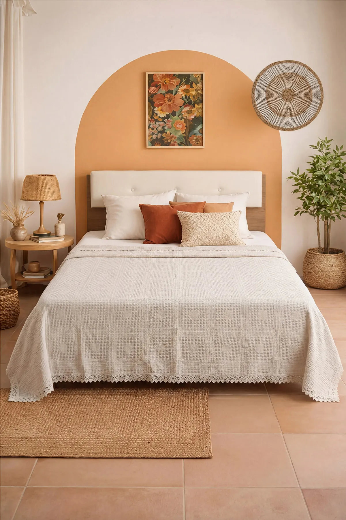 Bisküvi 220x240 Cm Bella Home Çift Kişilik Safir Kopanakî Lüks Pike 434840
