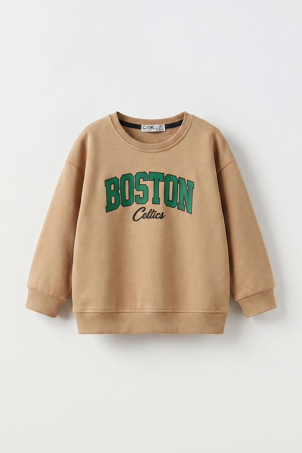 Bisküvi (3-12 Yaş) Boston Baskılı Erkek Çocuk Sweatshirt 473820