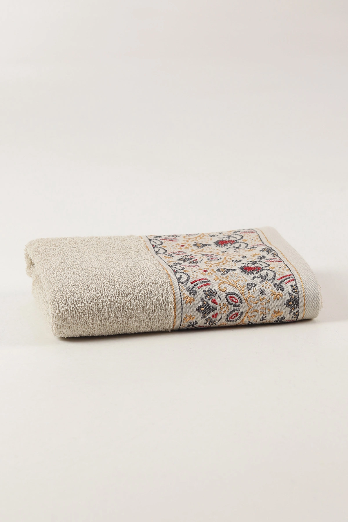 Bisküvi 50x90 Cm Nakışlı Desenli Kilim Havlu 460420