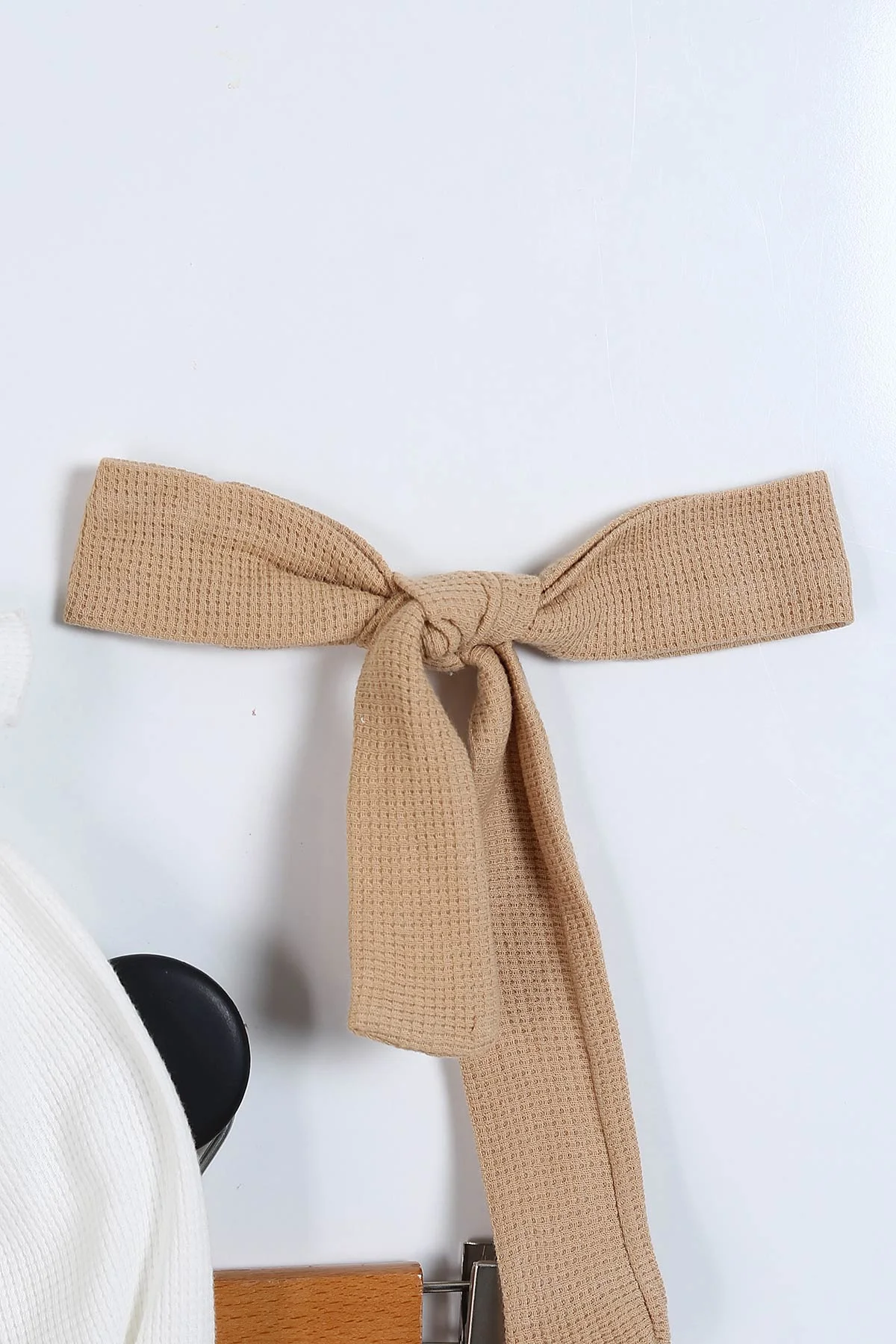 Bisküvi (6-24 Ay) Waffle Kumaş Yaka Papatya Figürlü Bandana  Figürlü Kız Bebek Takım 339623