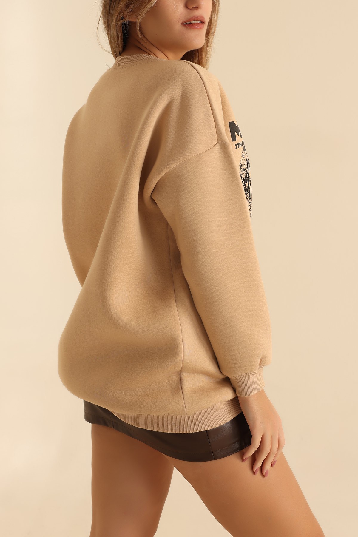 Bisküvi Baskılı Şardonlu Sweat 216597