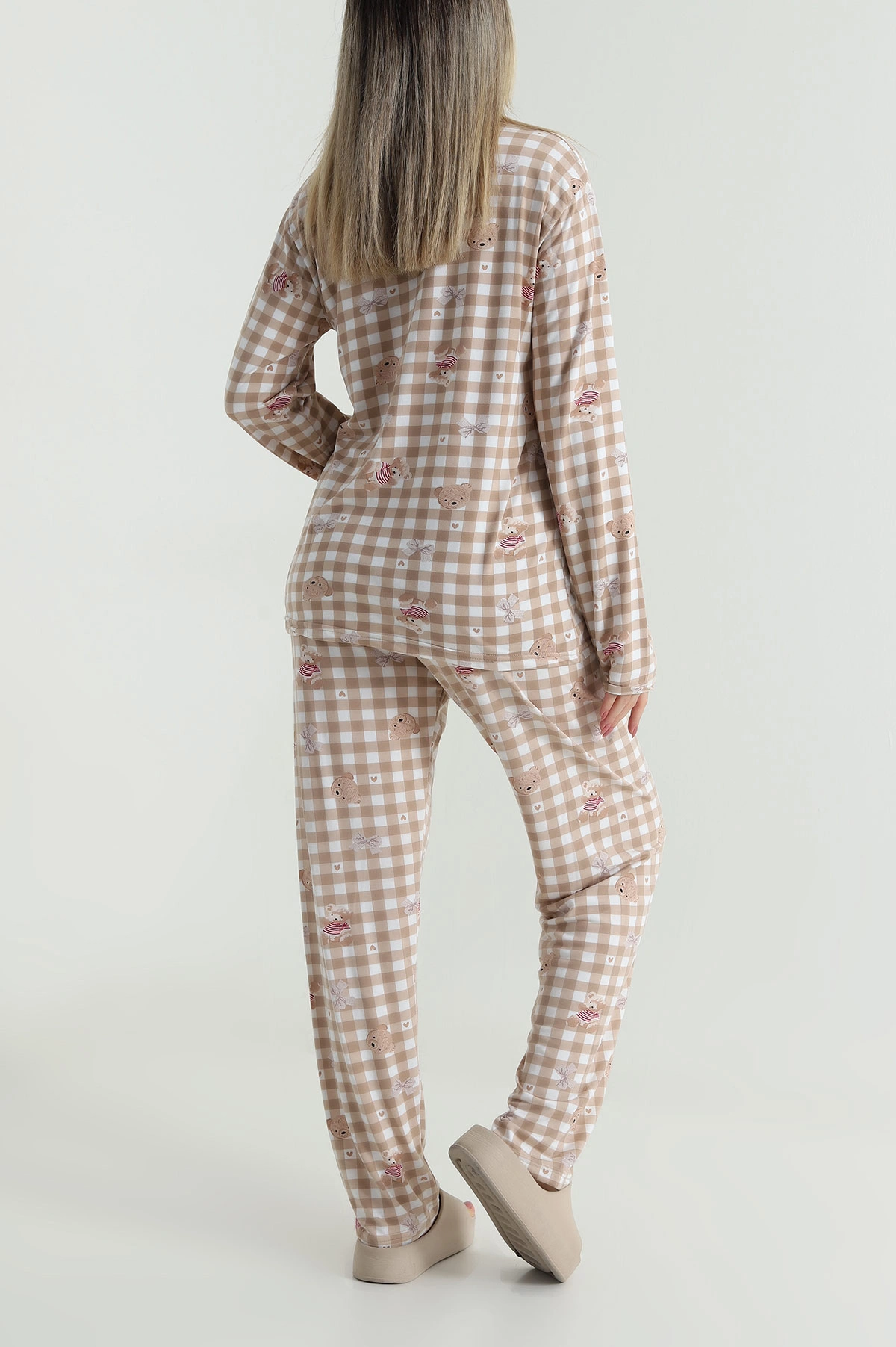 Bisküvi Düğmeli Milan Kadın Pijama Takımı 486251