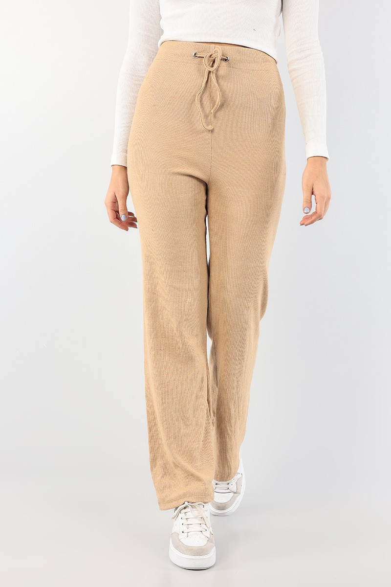 Bisküvi Fitilli Likralı Bayan Pantolon 90384