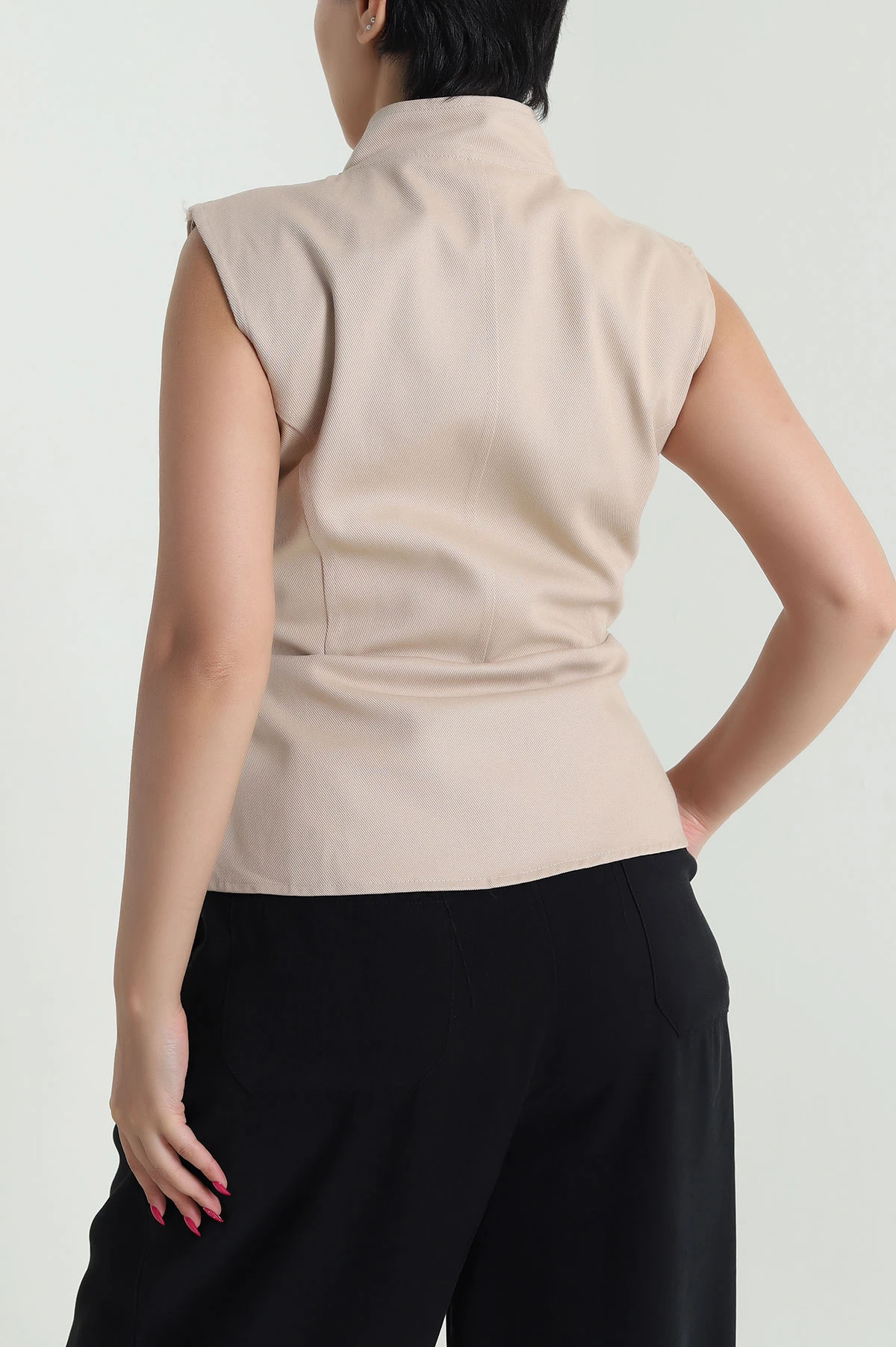Bisküvi Gabardin Premium Kadın Yelek 476964