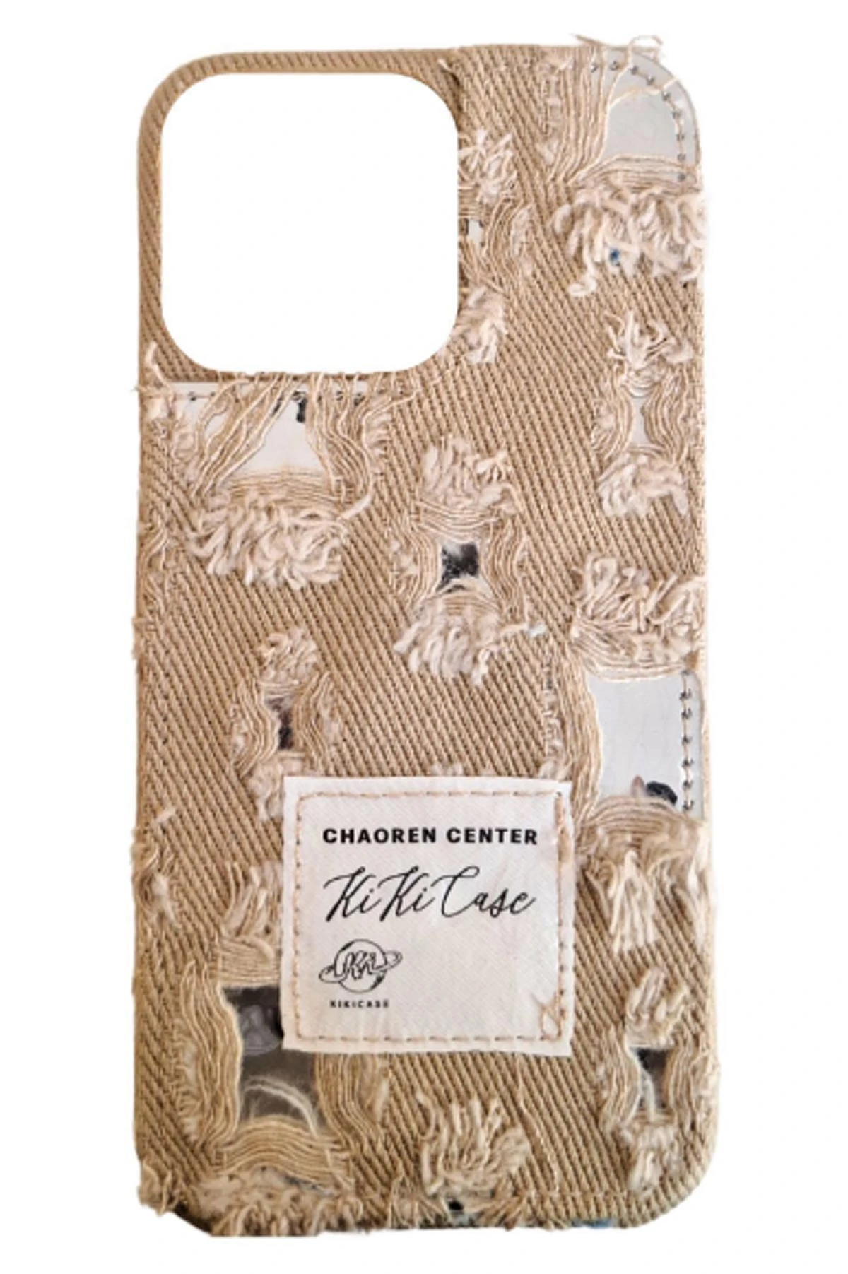 Bisküvi iPhone 15 Pro Uyumlu Jeans Serisi Denim Kot Desenli Premium Telefon Kılıfı 404107