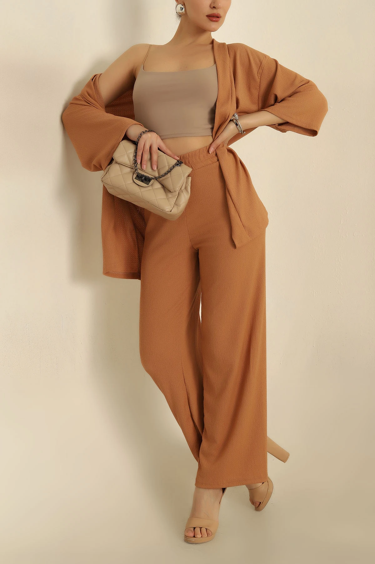Bisküvi Kimono Pantolon Okyanus İkili Takım 273220