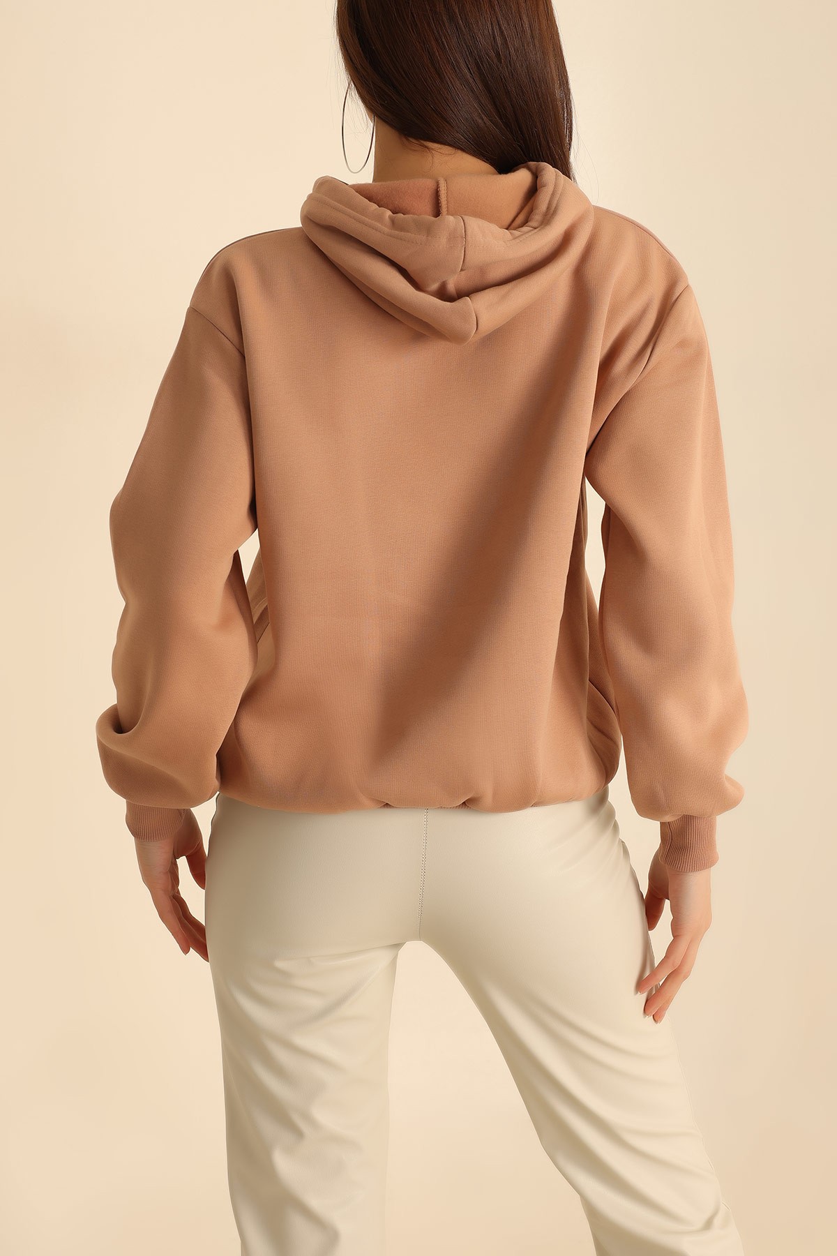 Bisküvi Nakışlı Şardonlu Bayan Sweat 215296