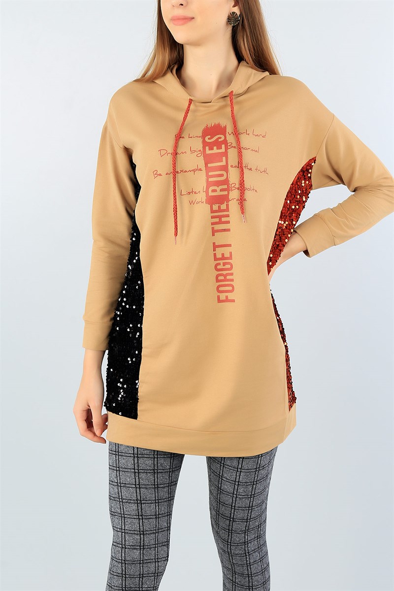 Bisküvi Pul Payet Tasarım Tunik 44754