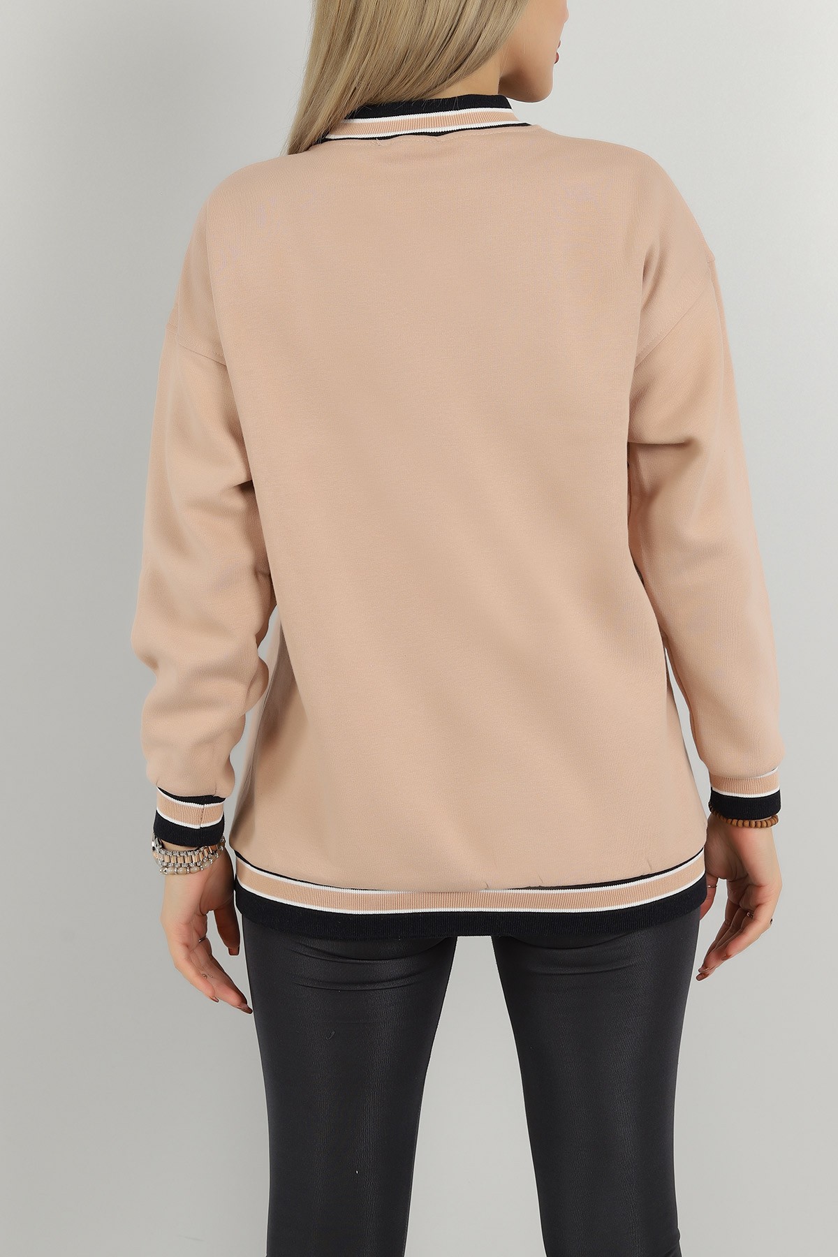 Bisküvi Şardonlu Baskılı Bayan Sweat 144950