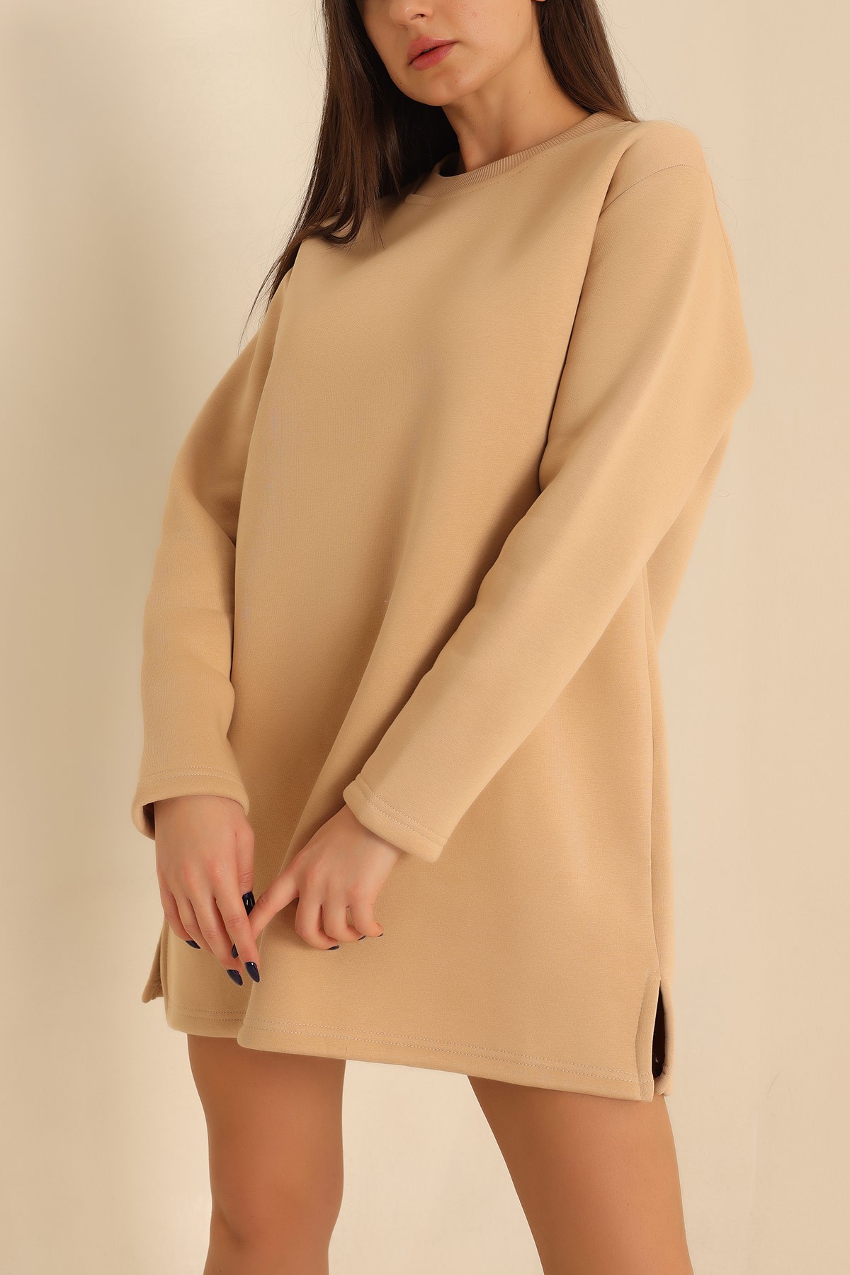 Bisküvi Şardonlu Sweat Tunik 216997