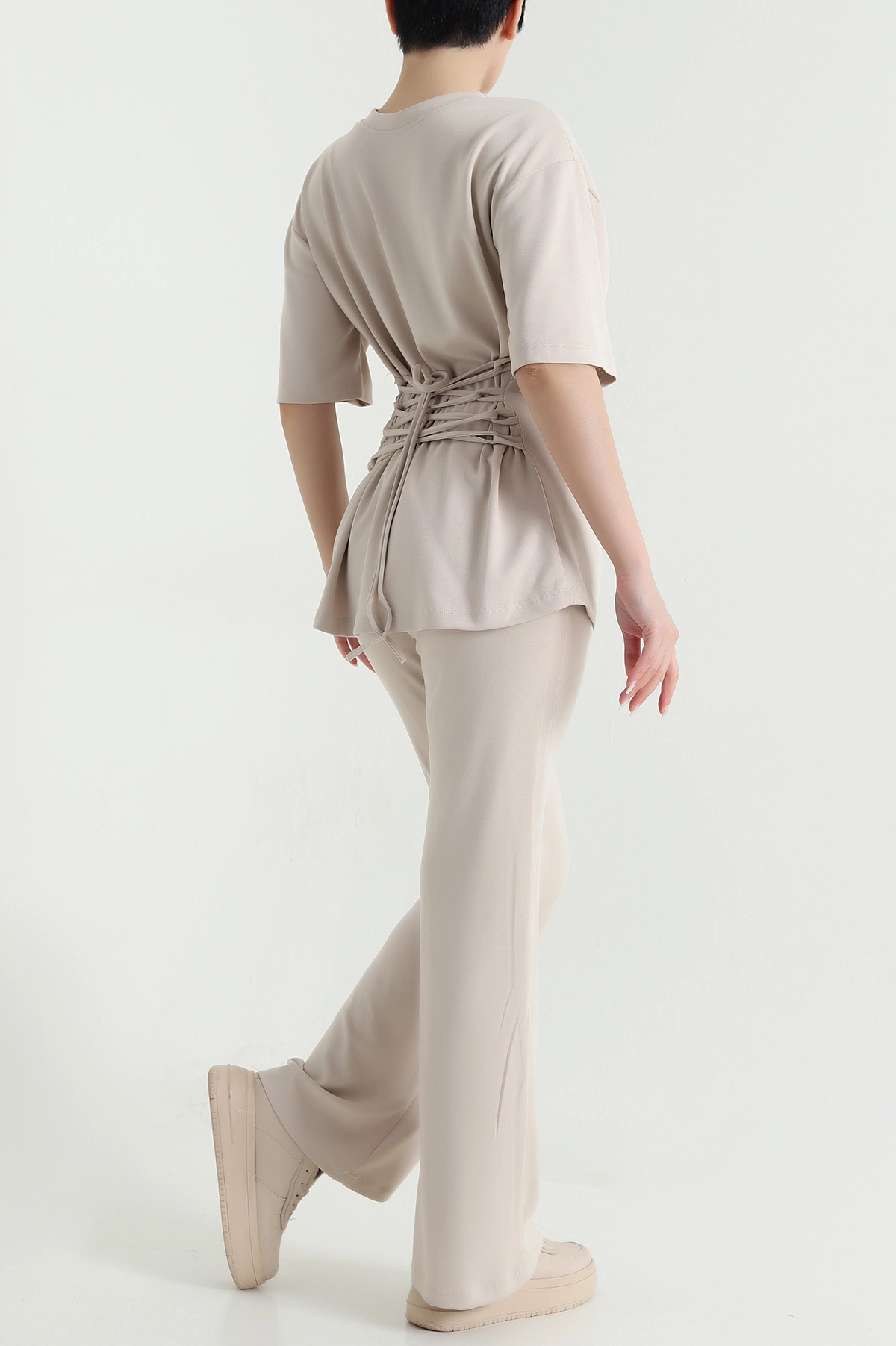 Bisküvi Sırtı Bağcıklı Oysho Kadın İkili Takım 447264