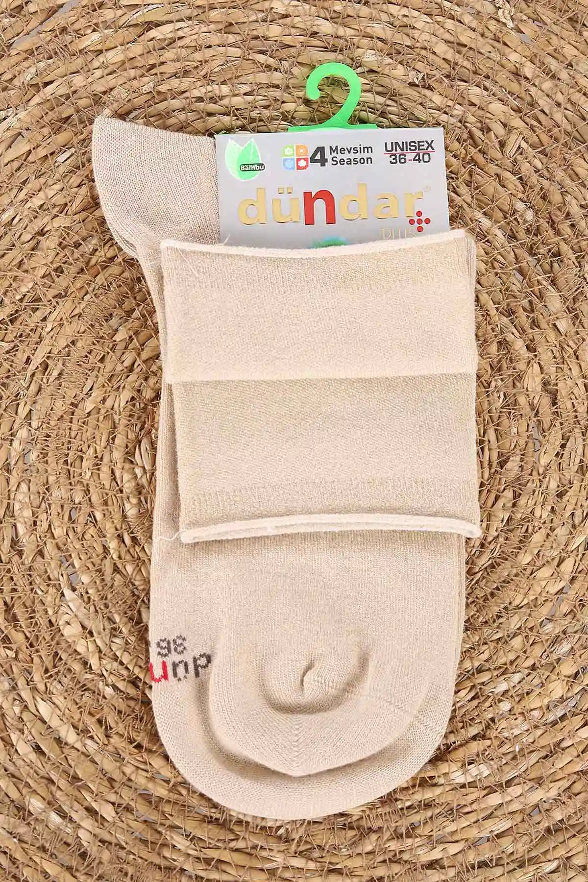 Bisküvi Unisex Dört Mevsim Diyabetik Bambu Konç Çorap (36-40) 477033