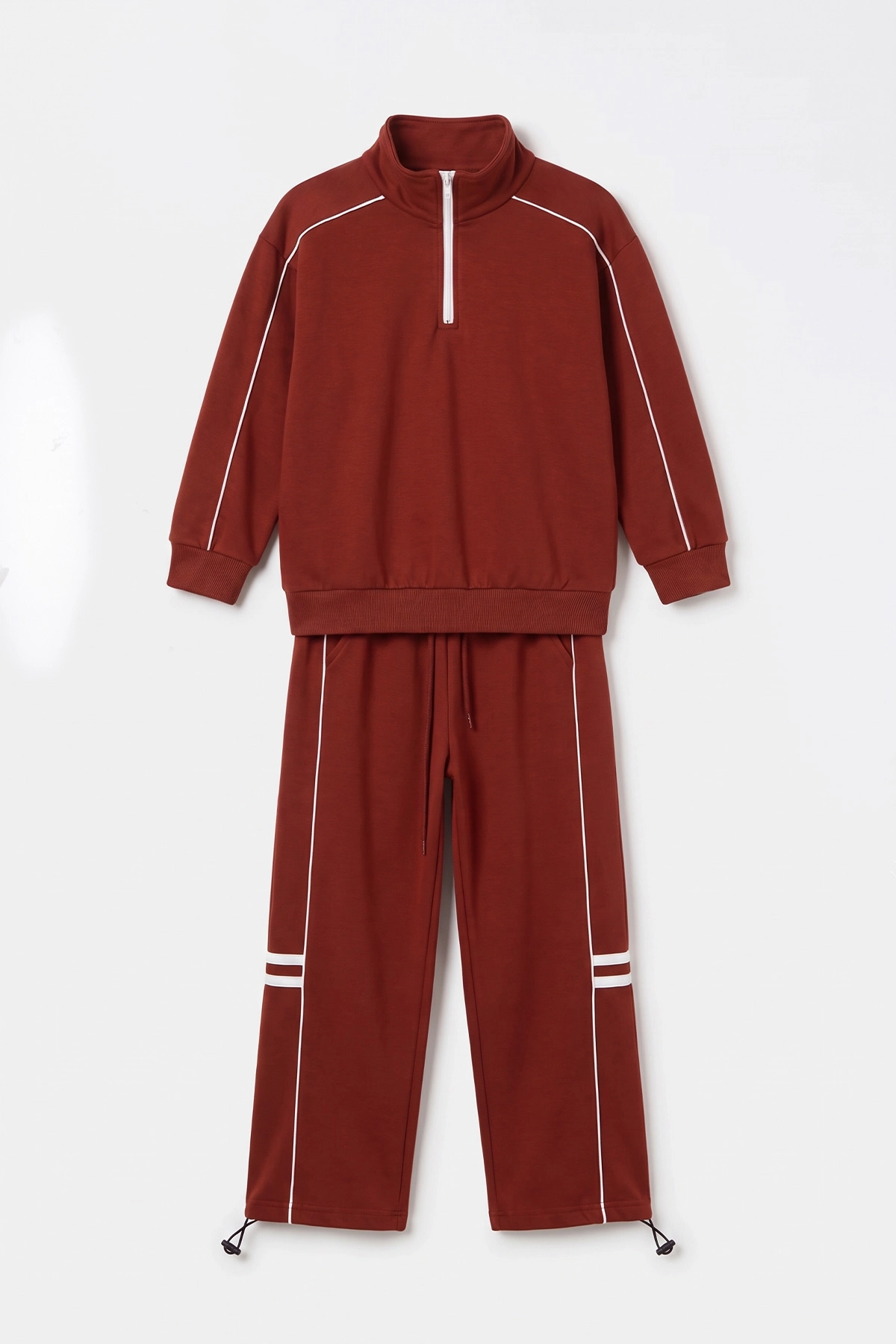 Bordo (10-15 Yaş) Stoplerli Oysho Kız Çocuk Takım 497711