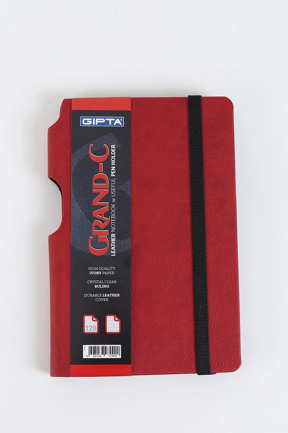 Bordo 13x21 Gıpta Grand-c Deri Kapak Not Defteri  120 Yaprak Çizgili 279276