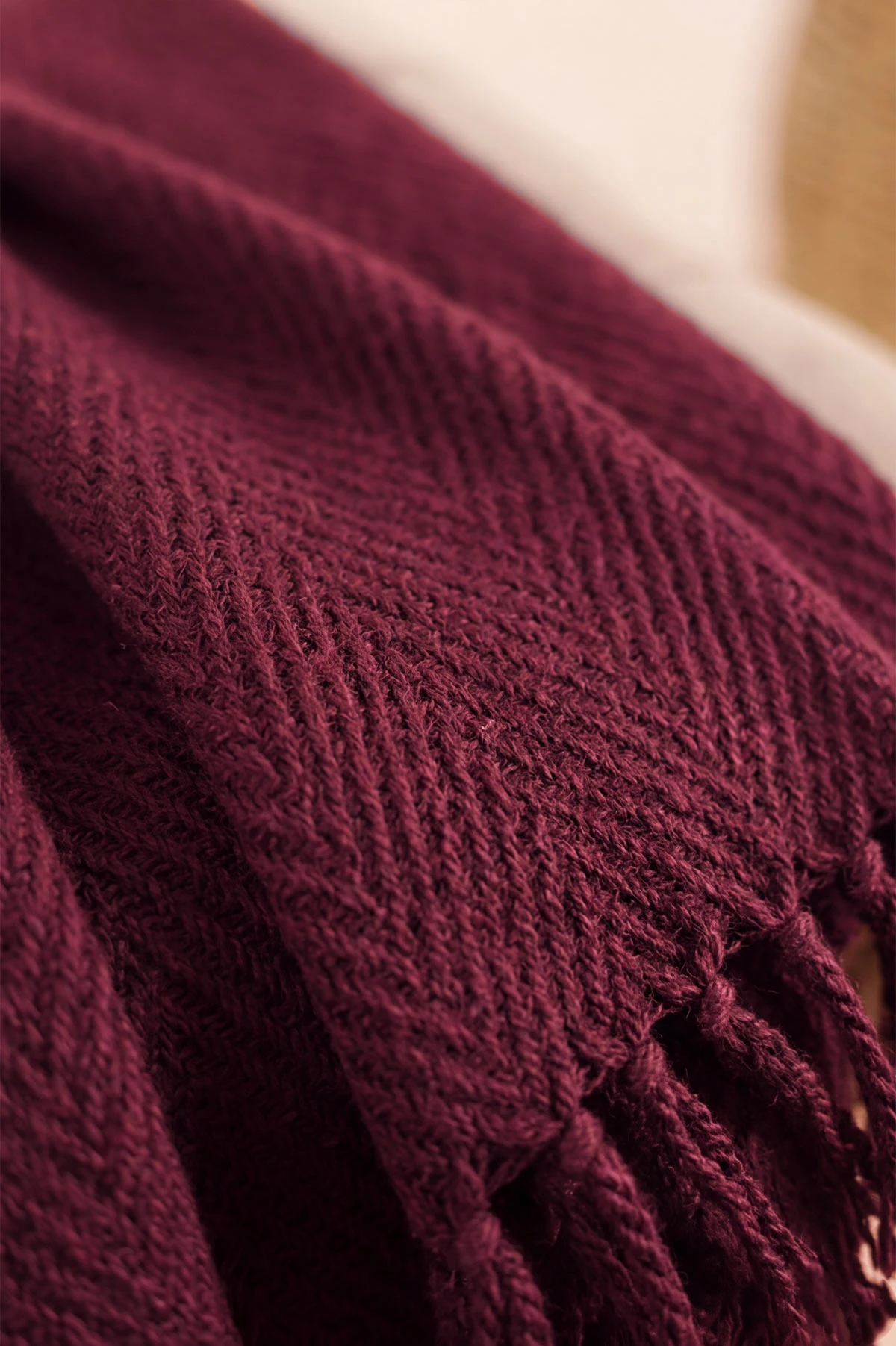Bordo 170x200 Cm Bella Home Çok Amaçlı Örtü - Koltuk Örtüsü - Pike 447787