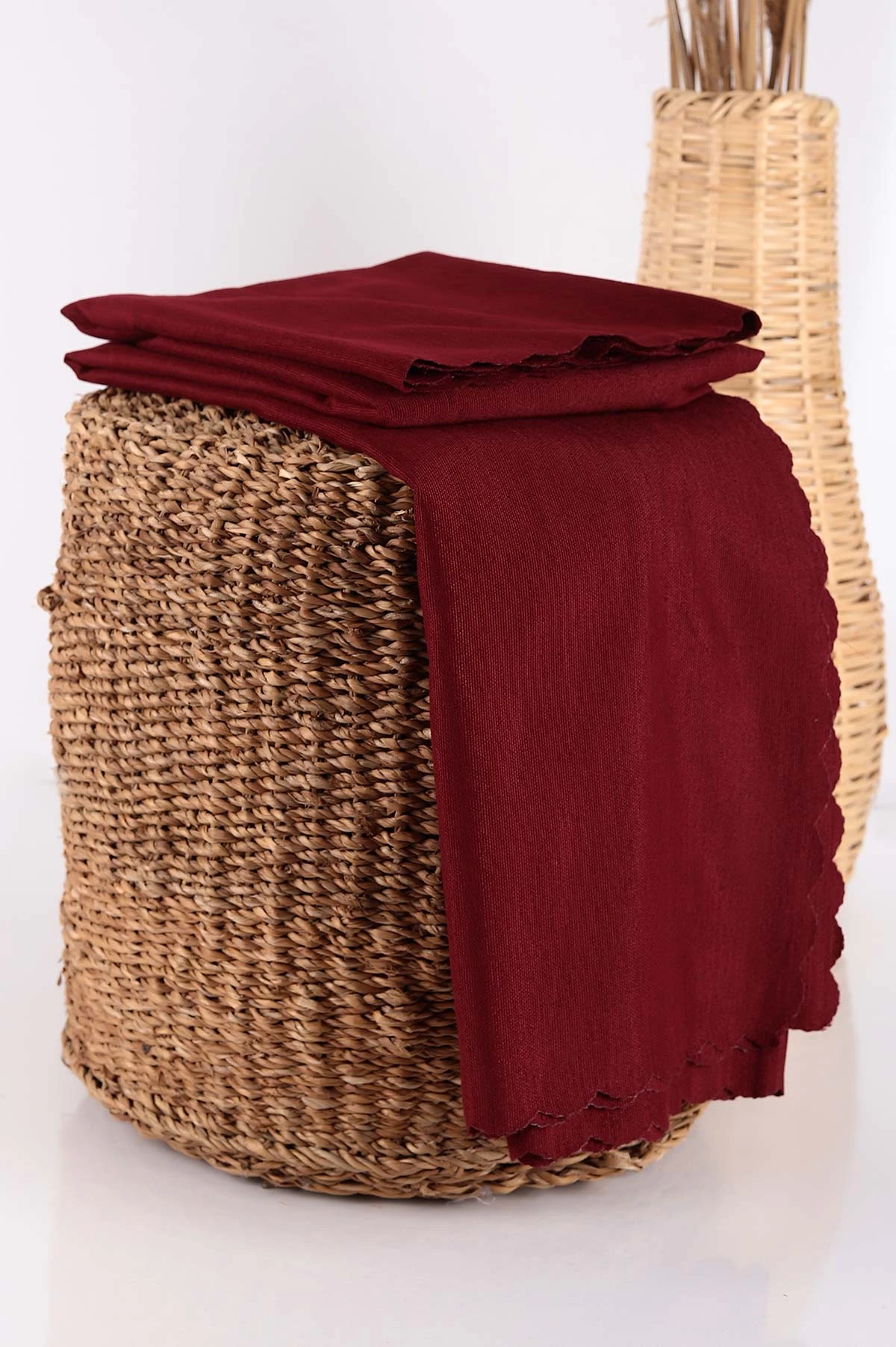 Bordo 170x210 Çok Amaçlı Şönil Çekyat VE Koltuk Örtüsü 226144