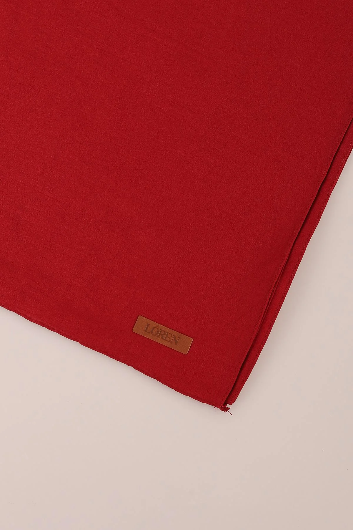 Bordo 180x70 Pamuk Kraş Kırışmaz Şal 444855