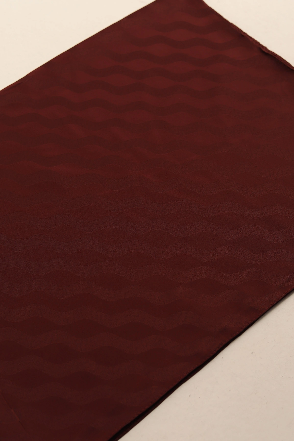Bordo 180x75 Cm Our Fashion Jakarlı Lara Desenli Şal 435355