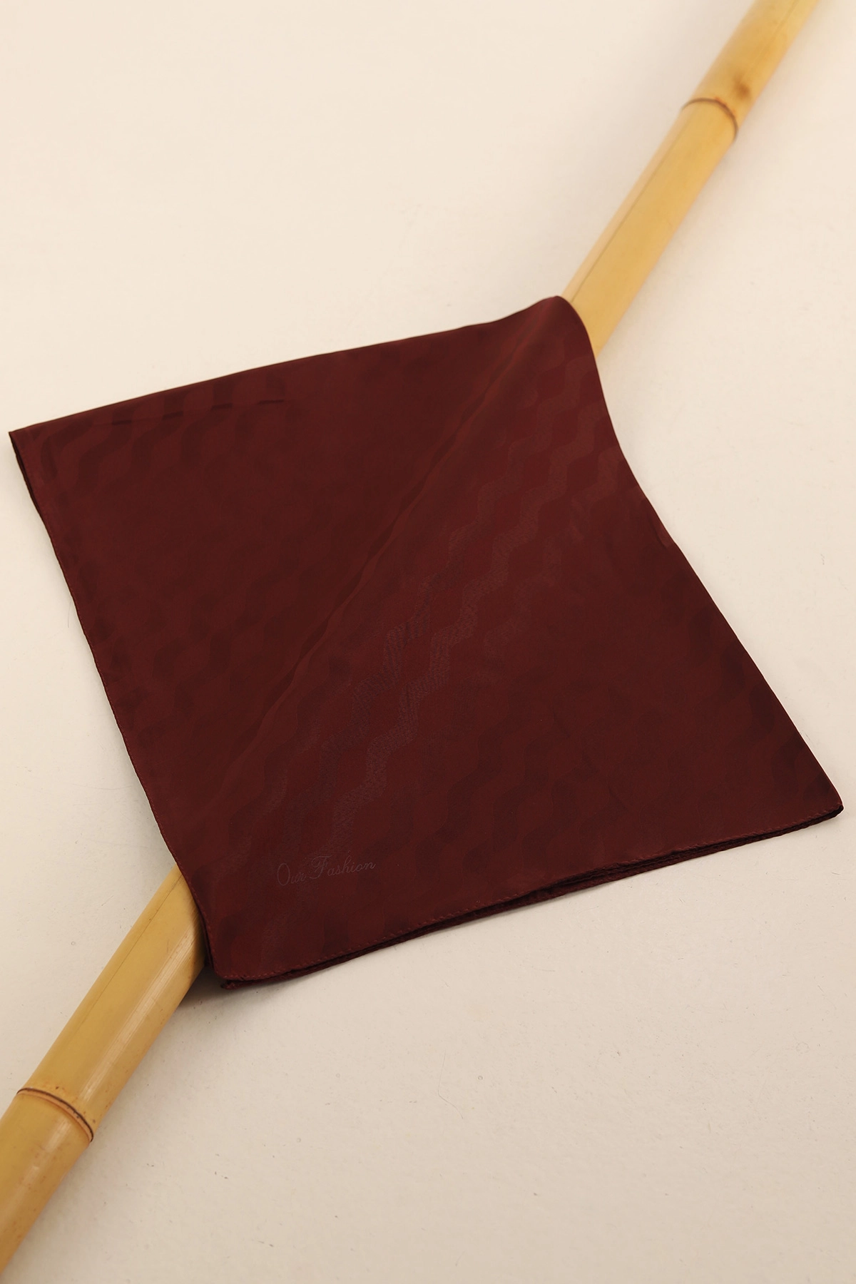 Bordo 180x75 Cm Our Fashion Jakarlı Lara Desenli Şal 435355