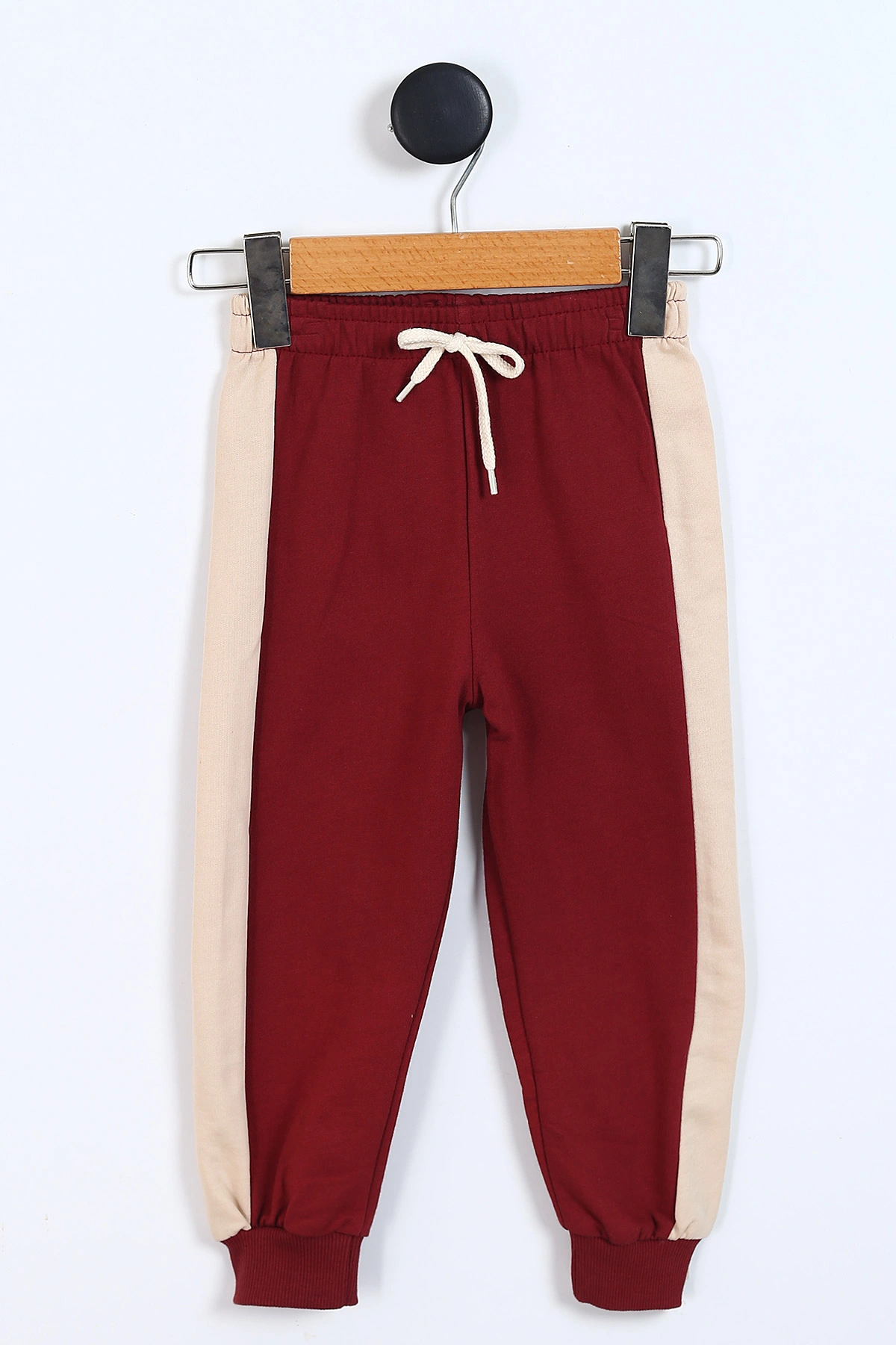 Bordo (2-5 Yaş) Kapüşonlu Baskılı Hırkalı Erkek Çocuk Takım 337086